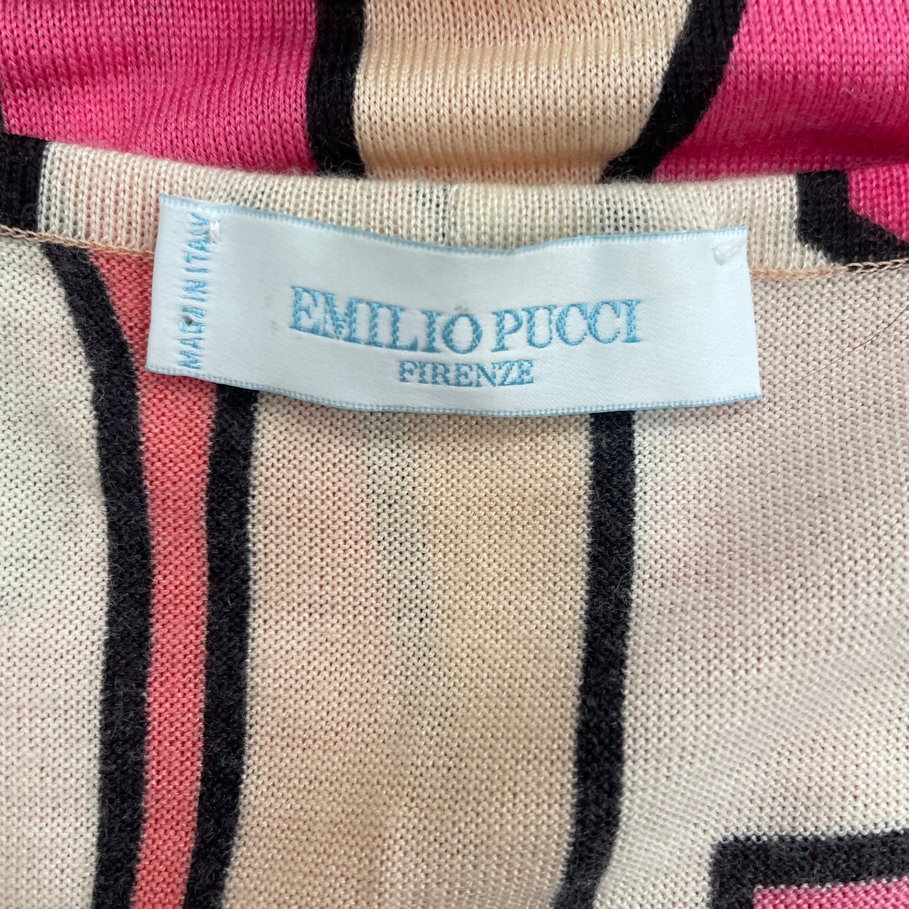 EMILIO PUCCI/T-Shirt/S/Graphic/Cotton/MLT/PINKORANGECREAMTANK view 3