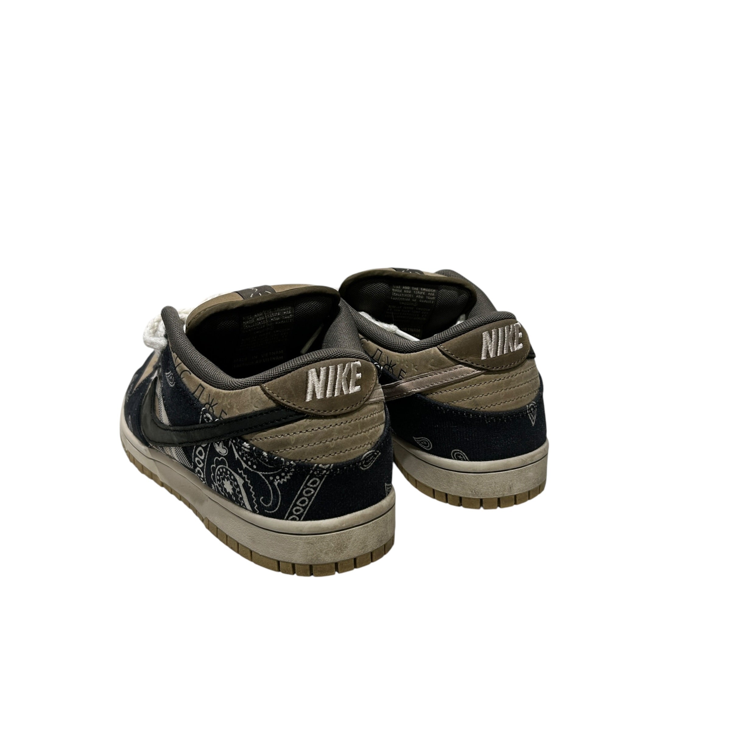 NIKE SB/CACTUS JACK/Low-Sneakers/US 9.5/Cotton/BRW/dunk low view 2