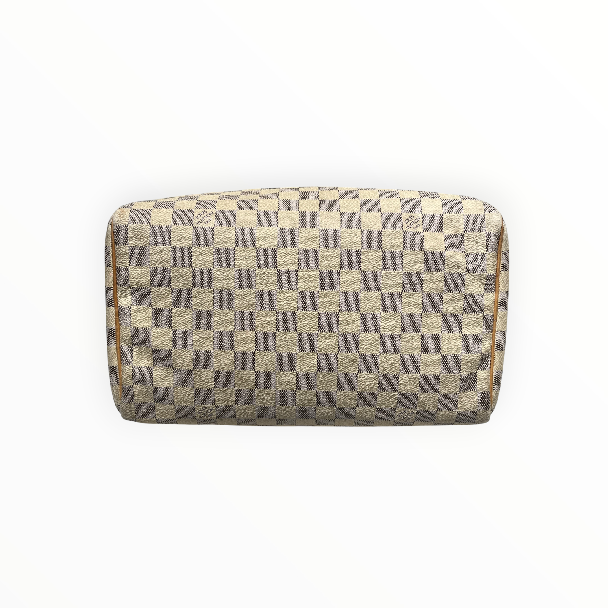 LOUIS VUITTON/Hand Bag/Monogram/Leather/CRM/SPEEDY 30 DAMIER AZUR view 4