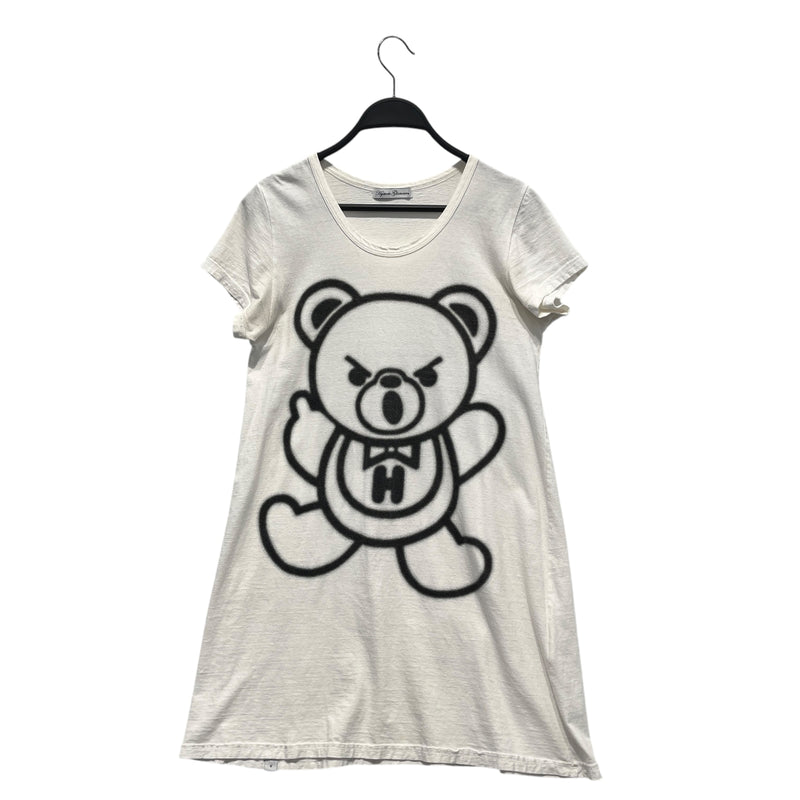 HYSTERIC GLAMOUR/T-Shirt/OS/Cotton/WHT/Angry Bear