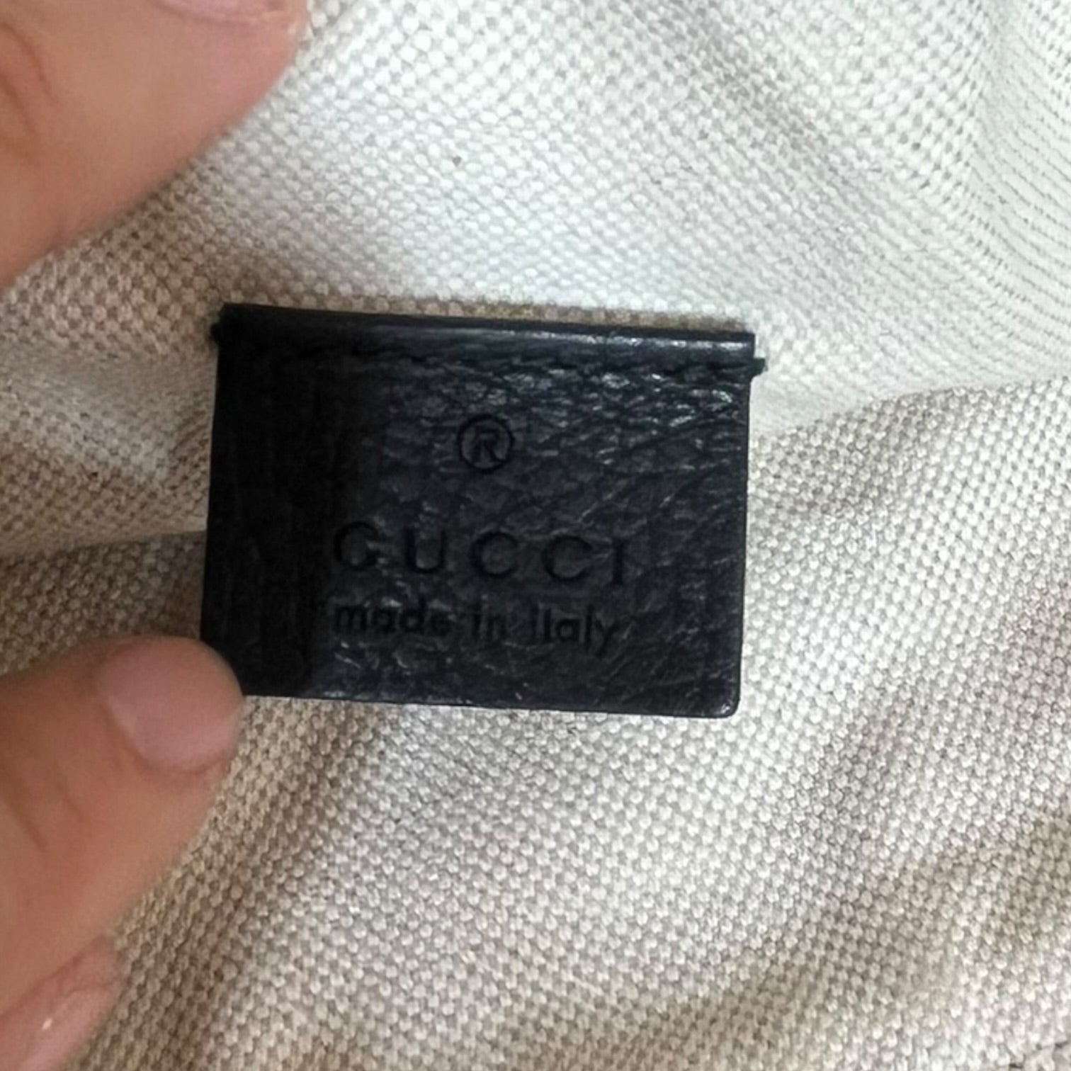 GUCCI/Bag/Leather/BLK/Waist Belt Bag Logo view 7