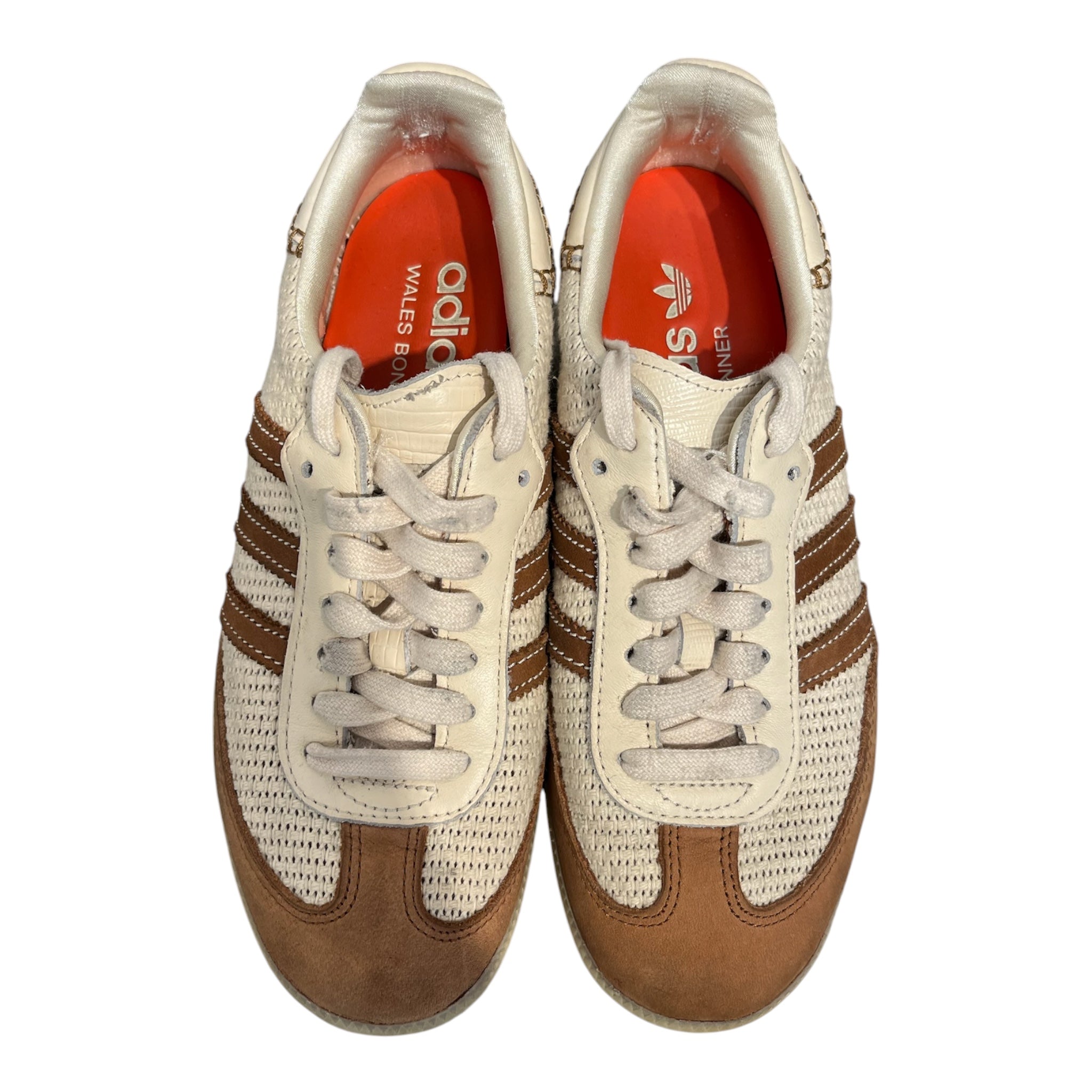 adidas/WALES BONNER/Low-Sneakers/US 5/Leather/CRM/SAMBA CRM WHT BRWN view 6