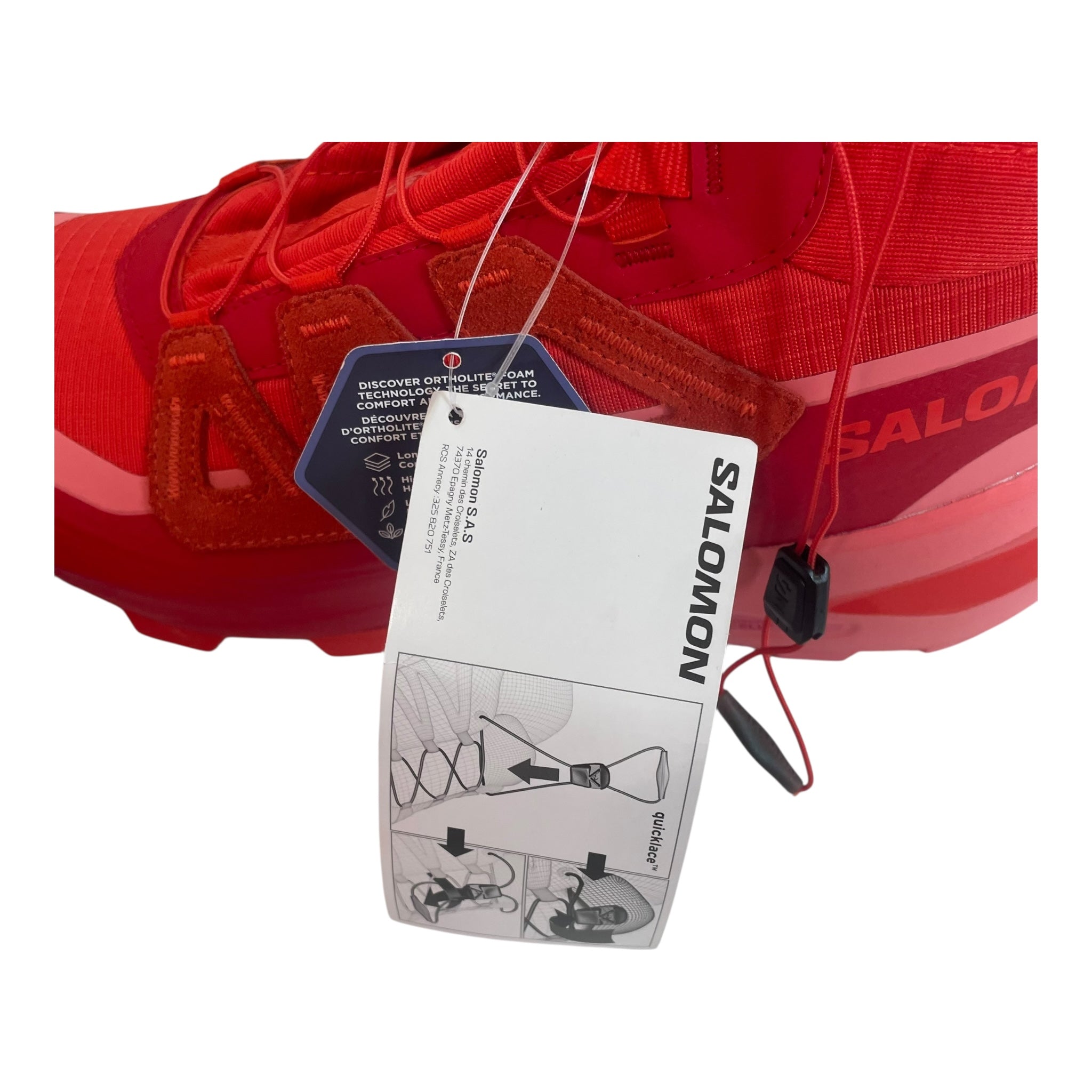 salomon/Maison Margiela/Hi-Sneakers/US 10.5/Cotton/RED/ART NO. 471700 view 6