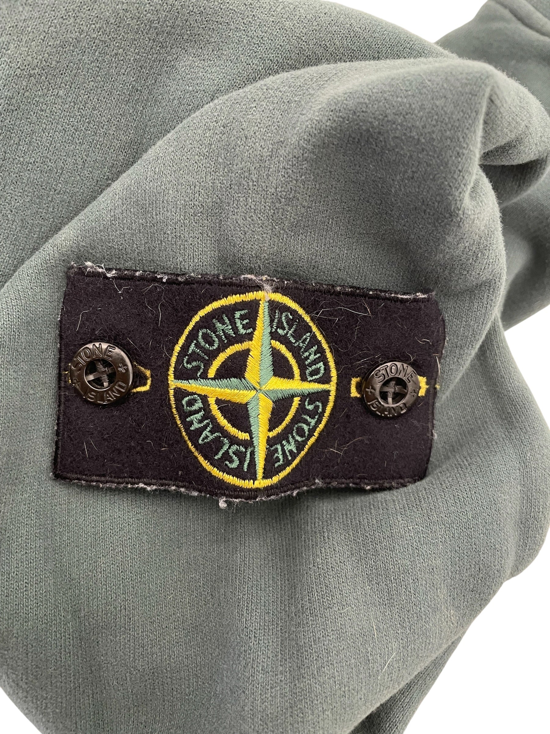 STONE ISLAND/Hoodie/S/Cotton/GRN/petrol patch view 3