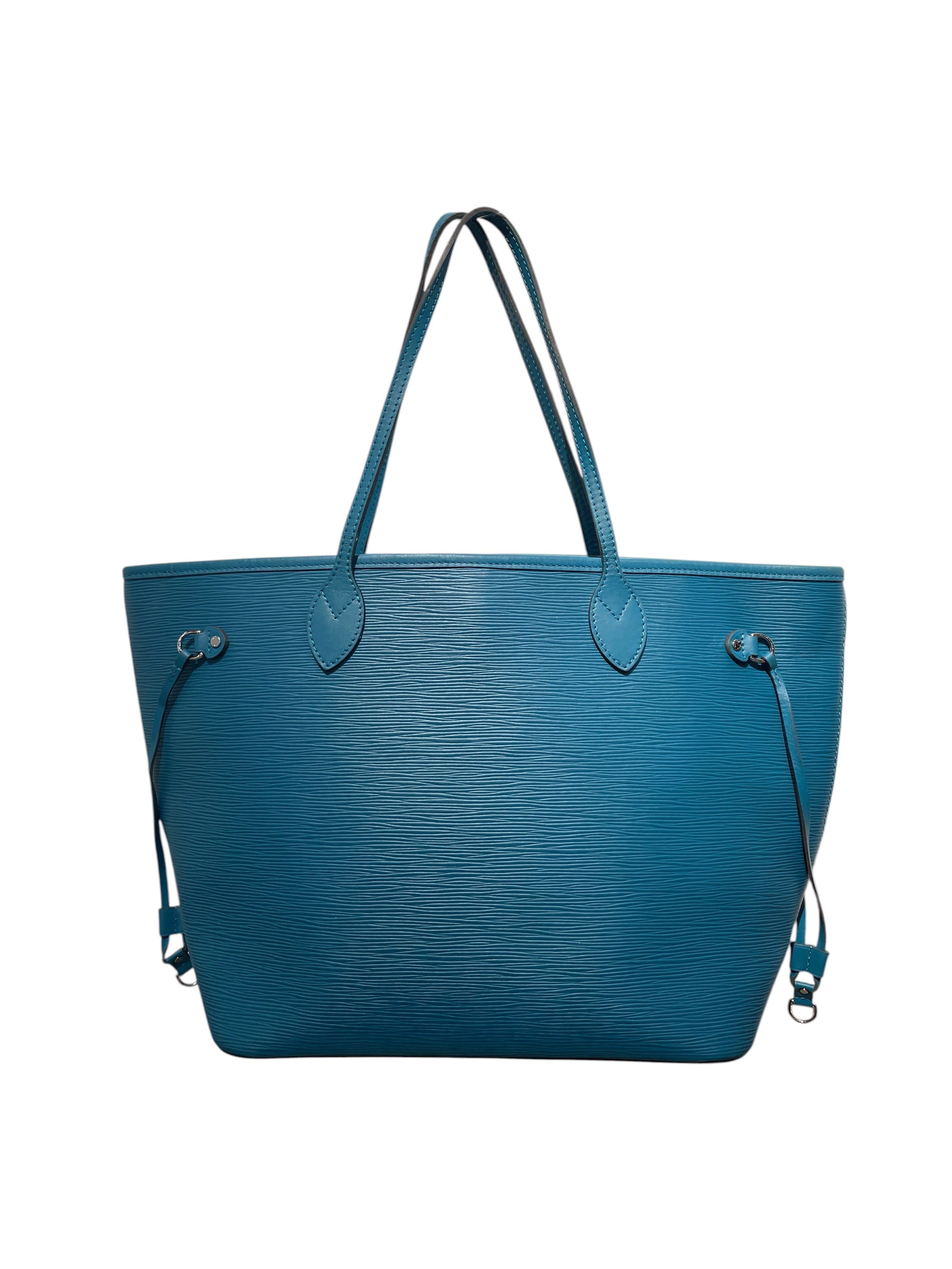 LOUIS VUITTON/Tote Bag/Leather/BLU/NEVERFULL MM TOTE view 2