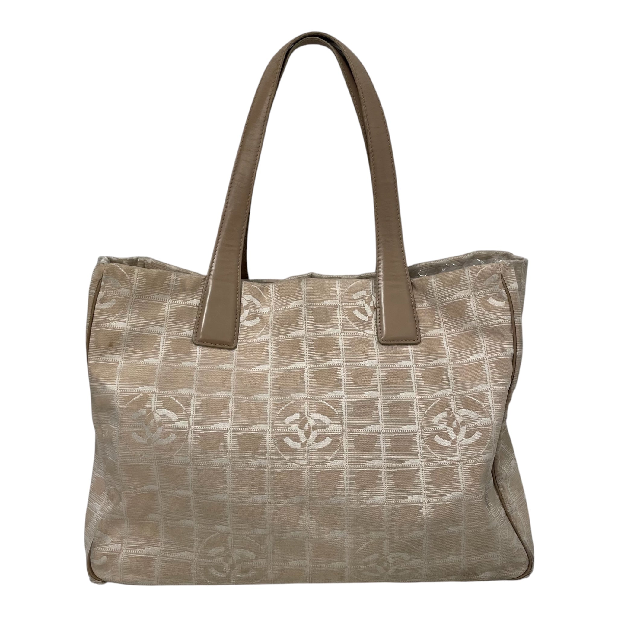 CHANEL/Tote Bag/All Over Print/Nylon/BEG/TRAVEL LINE TOTE view 2