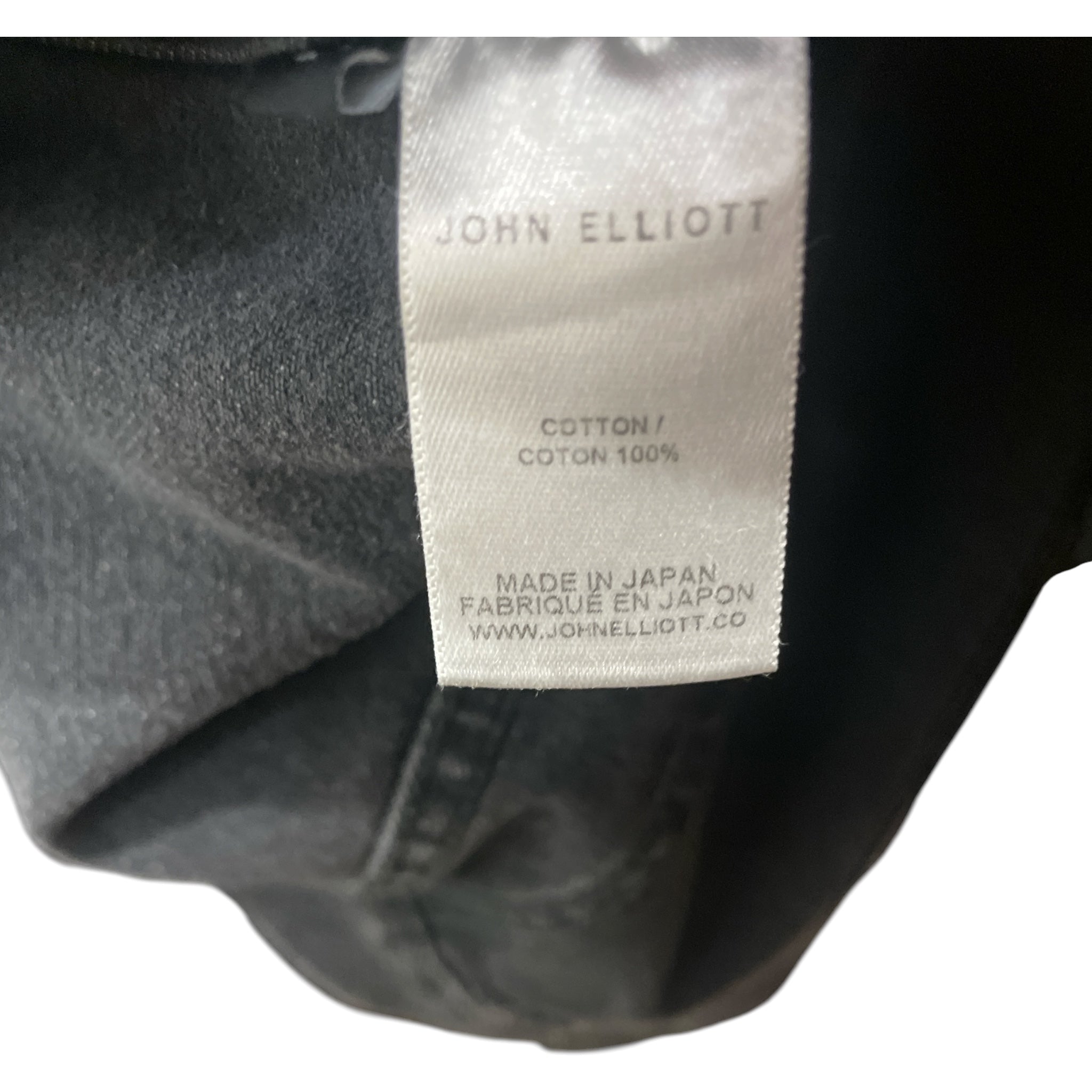 JOHN ELLIOTT/Denim Jkt/2/Denim/BLK/Ripped Collar Neck Jacket view 4