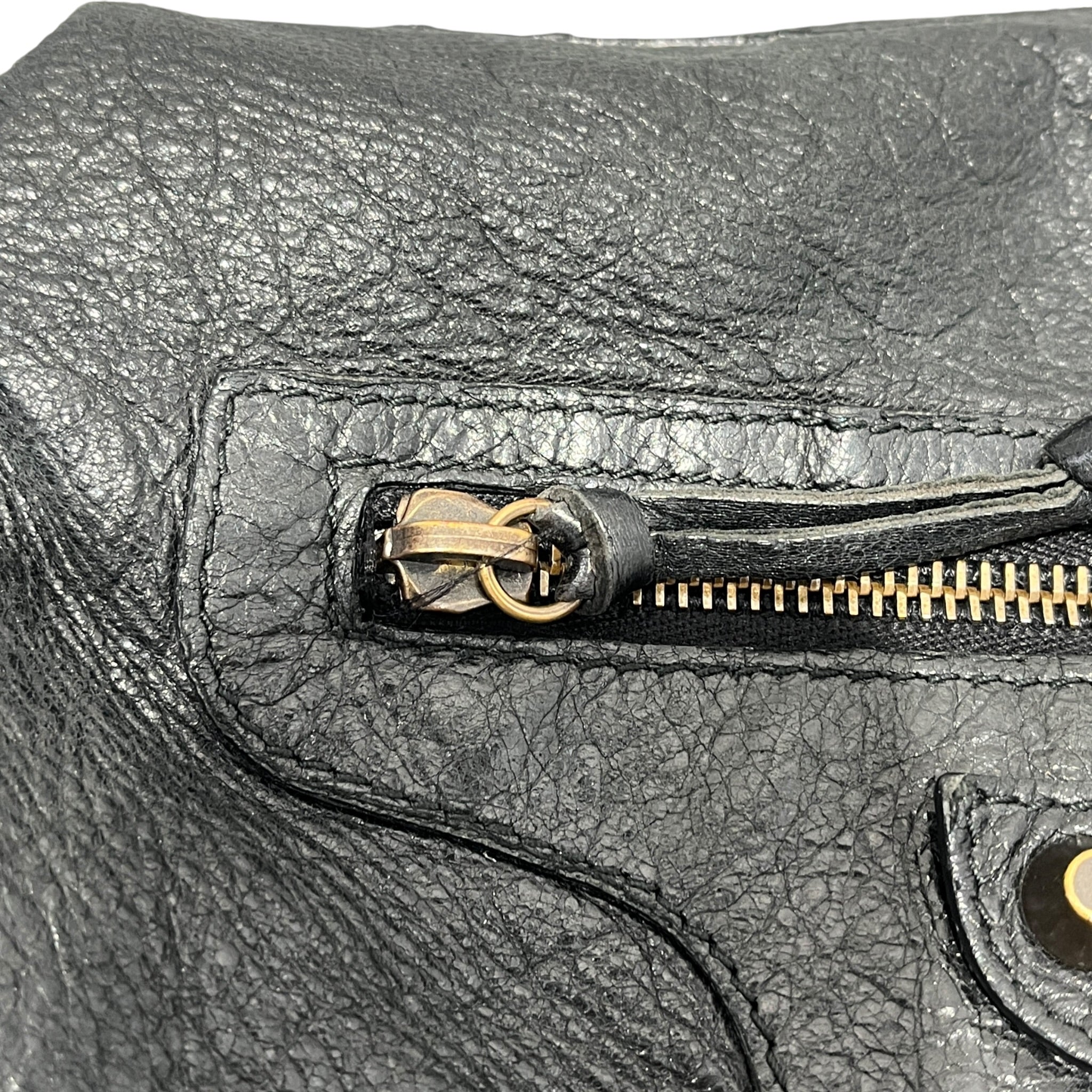 BALENCIAGA/Cross Body Bag/Leather/BLK/Classic Day Hobo view 8