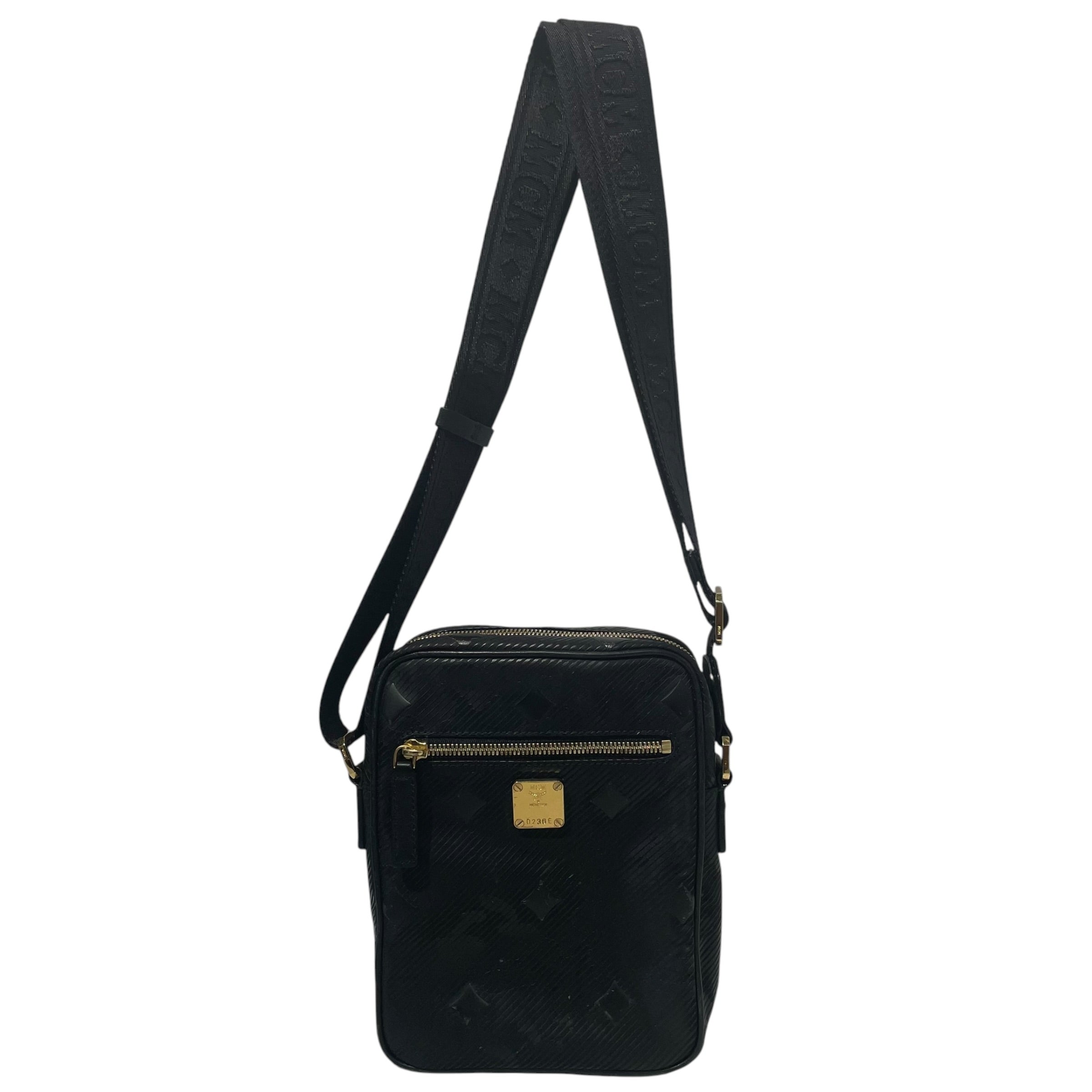 MCM/Cross Body Bag/Monogram/Leather/BLK/0236E view 1