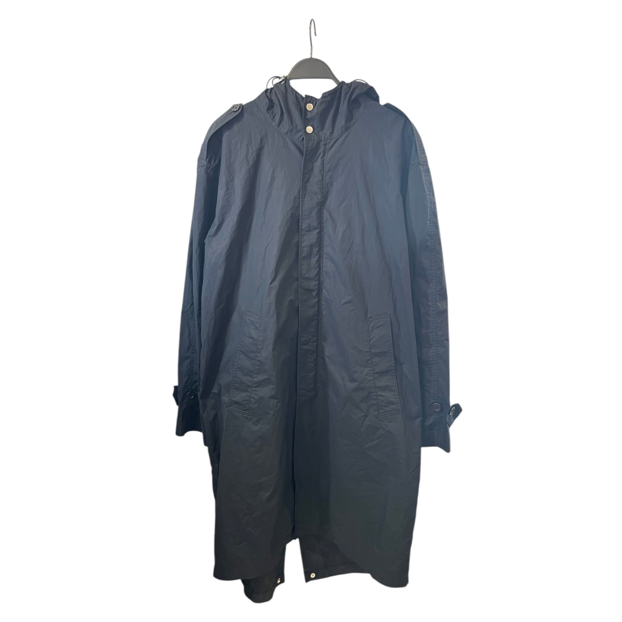 Helmut Lang/Jacket/M/Cotton/NVY/HOODED RAINCOAT PARKA view 1