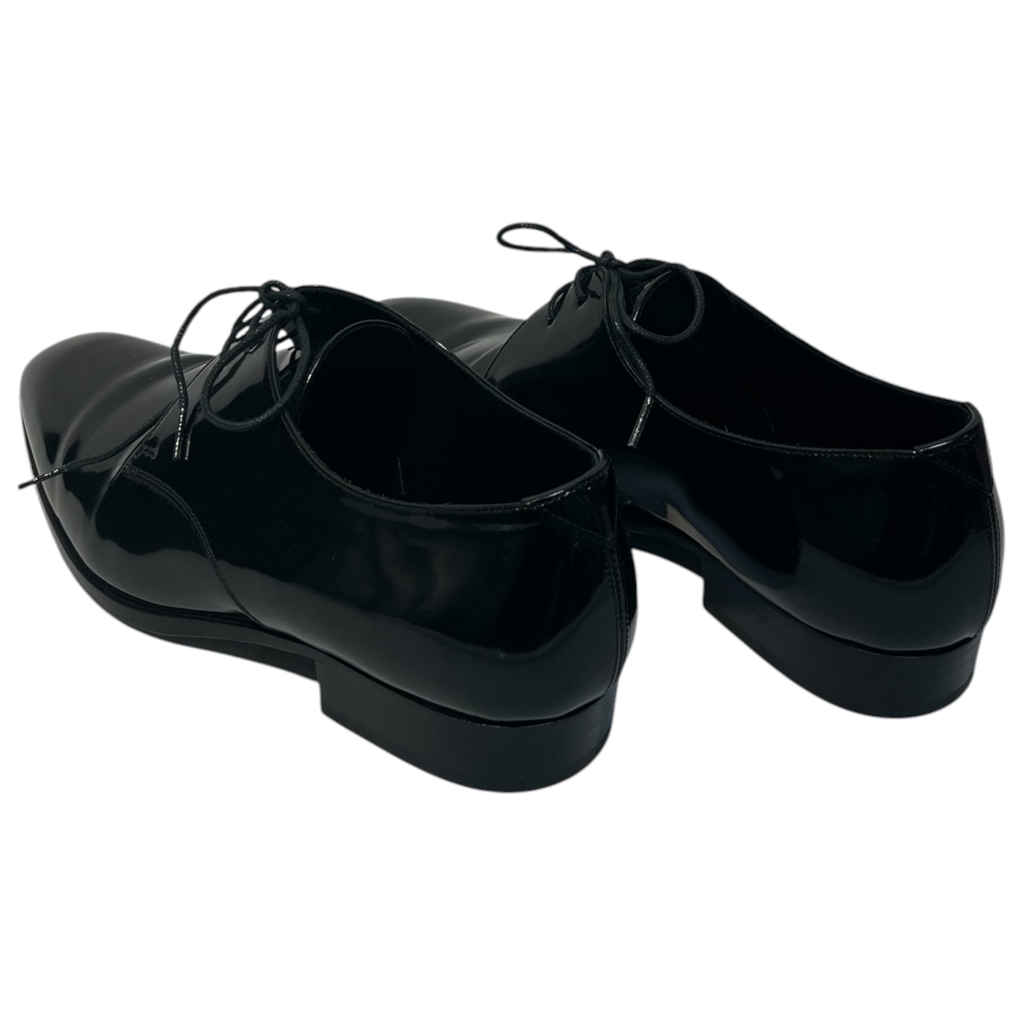 SAINT LAURENT/Dress Shoes/EU 40/Leather/BLK/paris monty 25 derby shoes view 2