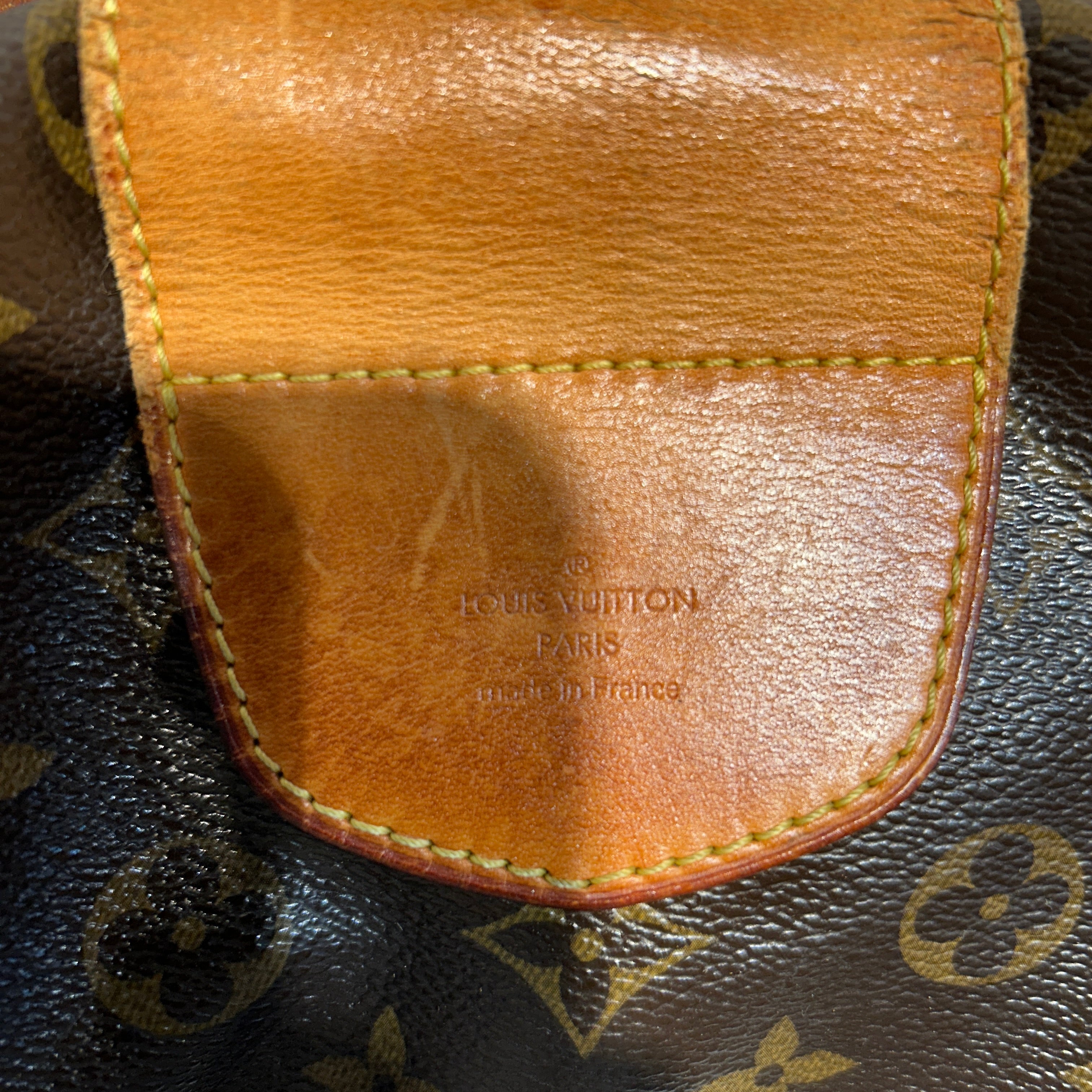 LOUIS VUITTON/Hand Bag/Monogram/Leather/BRW/GOLD BUCKLE/BROKEN HANDLE view 3