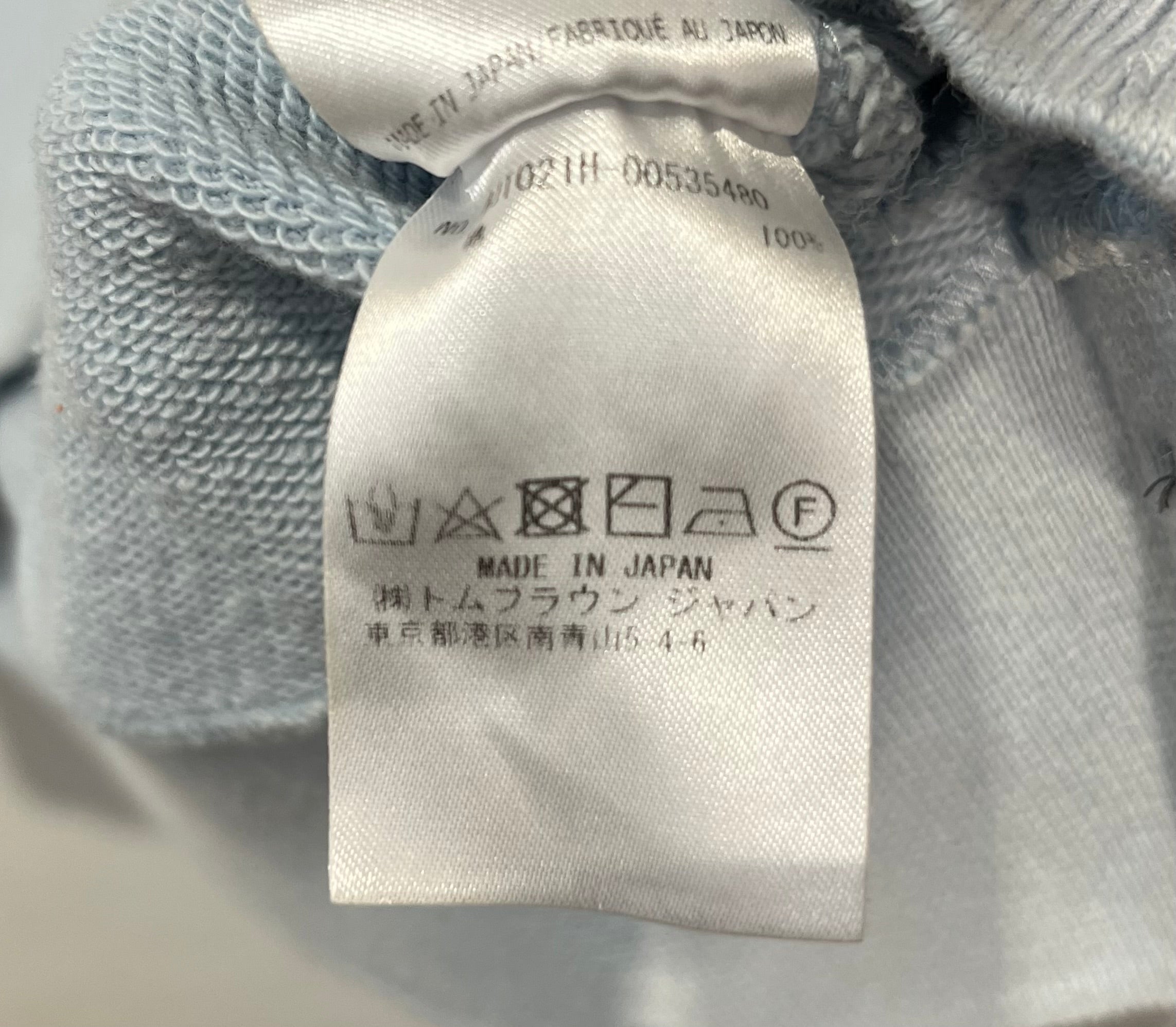 THOM BROWNE. NEW YORK/Sweatshirt/1/Cotton/BLU/Pullover/MJT021H 4 bar sweatshirt view 4