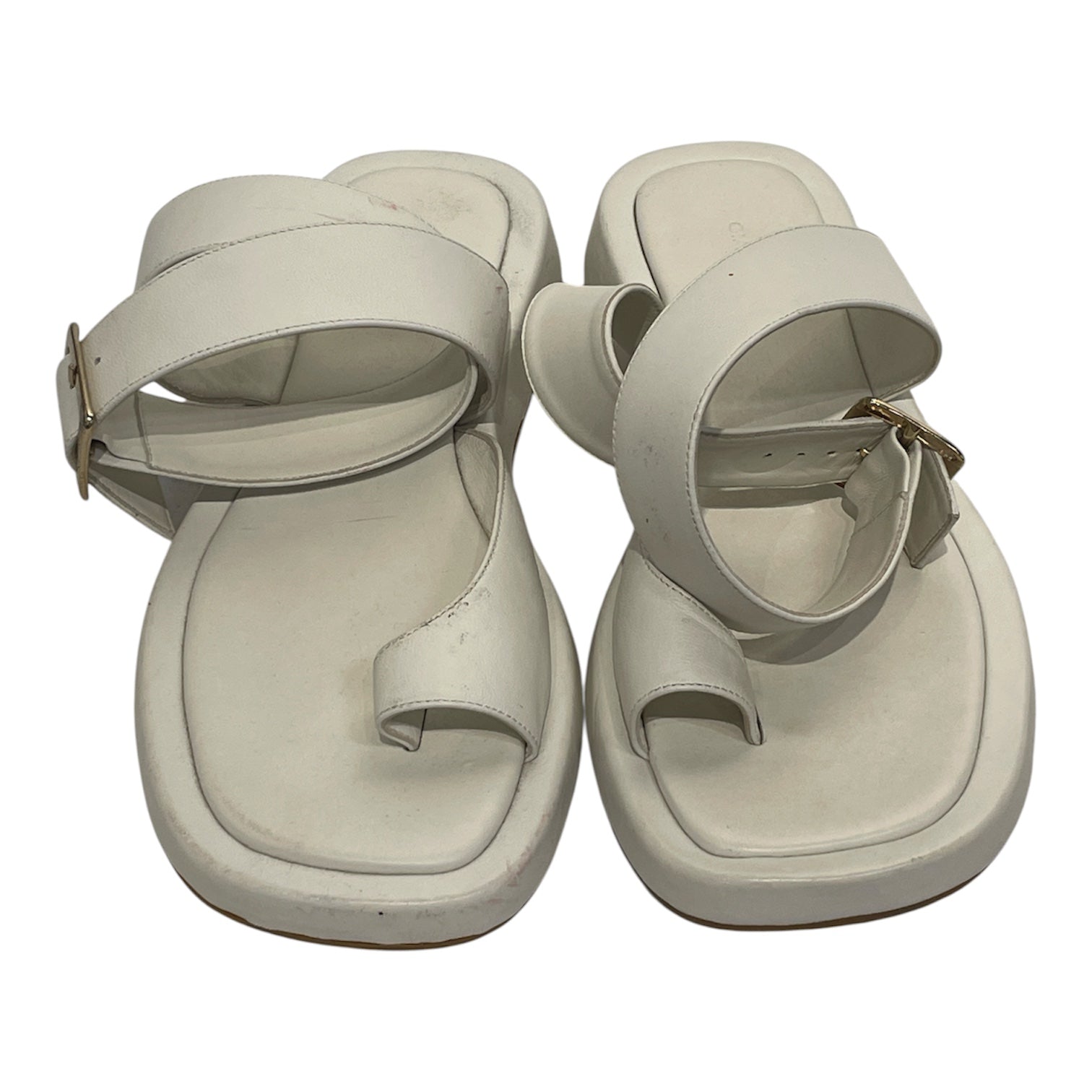 gia///rhw/Sandals/US 8/Plain/Faux Leather/WHT//W [Designers] Essentials/ view 4