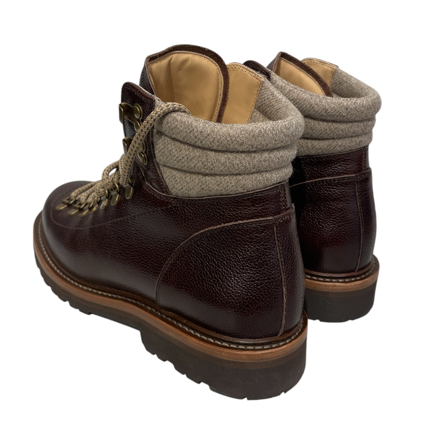 BRUNELLO CUCINELLI/Shoes/US 7/Leather/BRW/METALLACEUP view 2