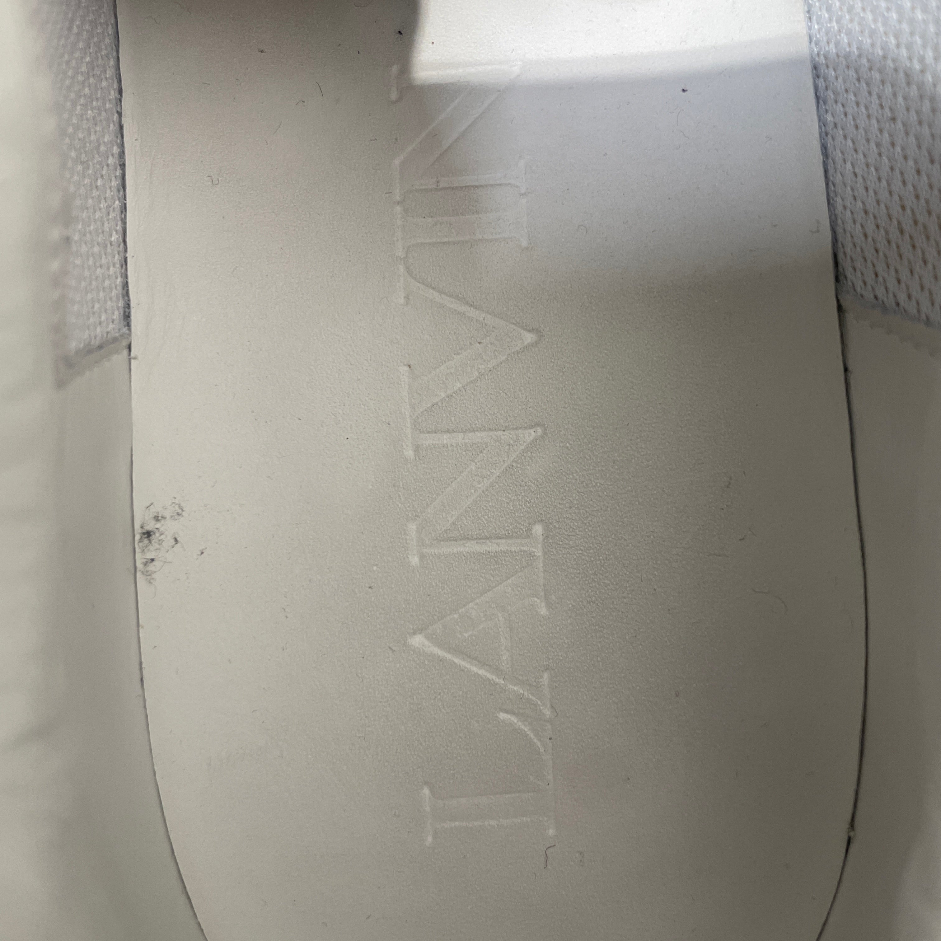 LANVIN/Low-Sneakers/EU 42/Acrylic/WHT/Lanbvin Cteam Stripe view 3