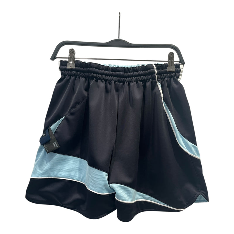 MARTINE ROSE/Shorts/S/Border/Cotton/BLU/REVERSIBLE SHORTS