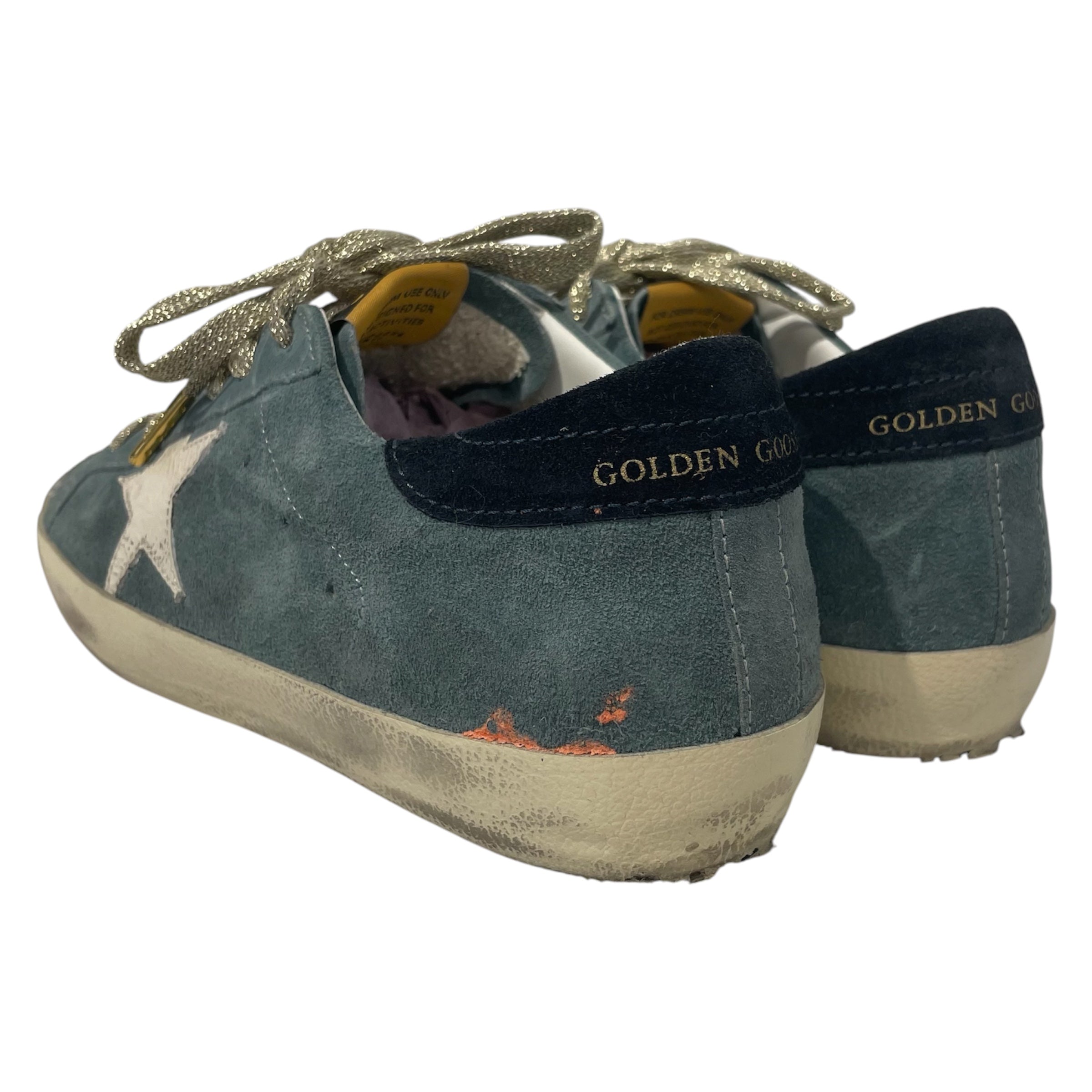 GOLDEN GOOSE/Low-Sneakers/EU 38/Suede/BLU/ view 2