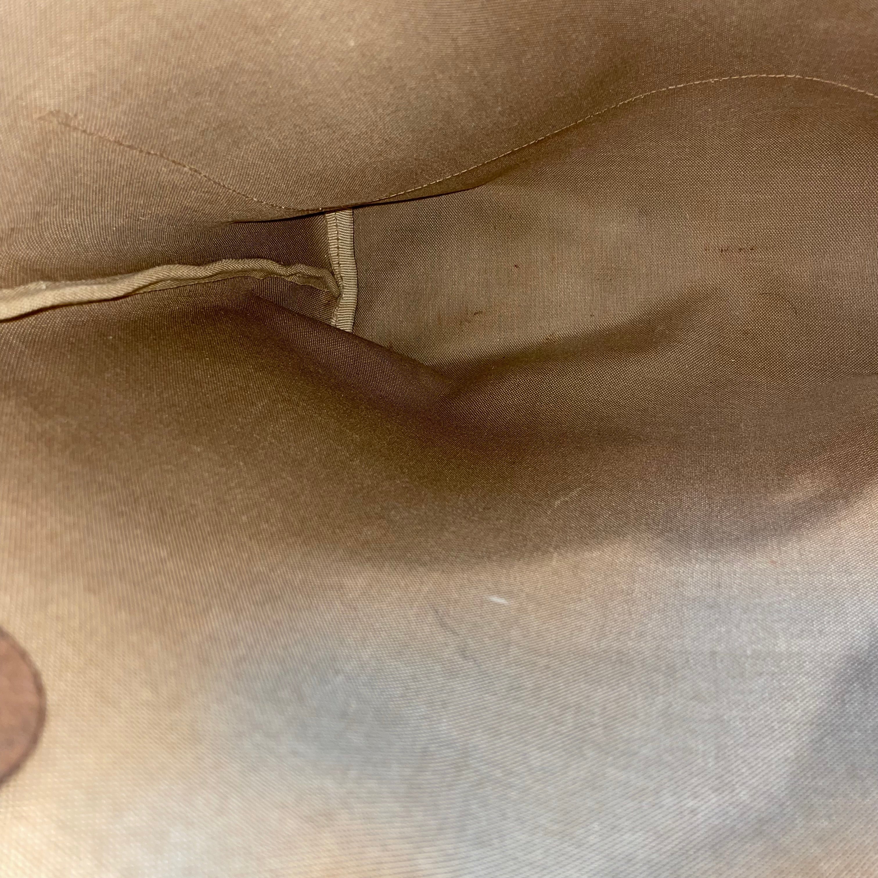 GUCCI/Tote Bag/Monogram/Faux Leather/BEG/Brown Canvas Tote view 4