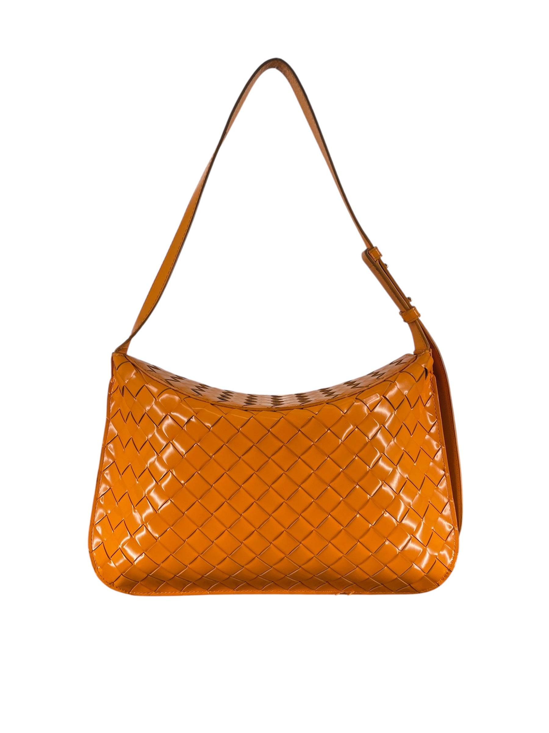 BOTTEGA VENETA/Hand Bag/Leather/ORN/PATENT SMALL FLAP view 2