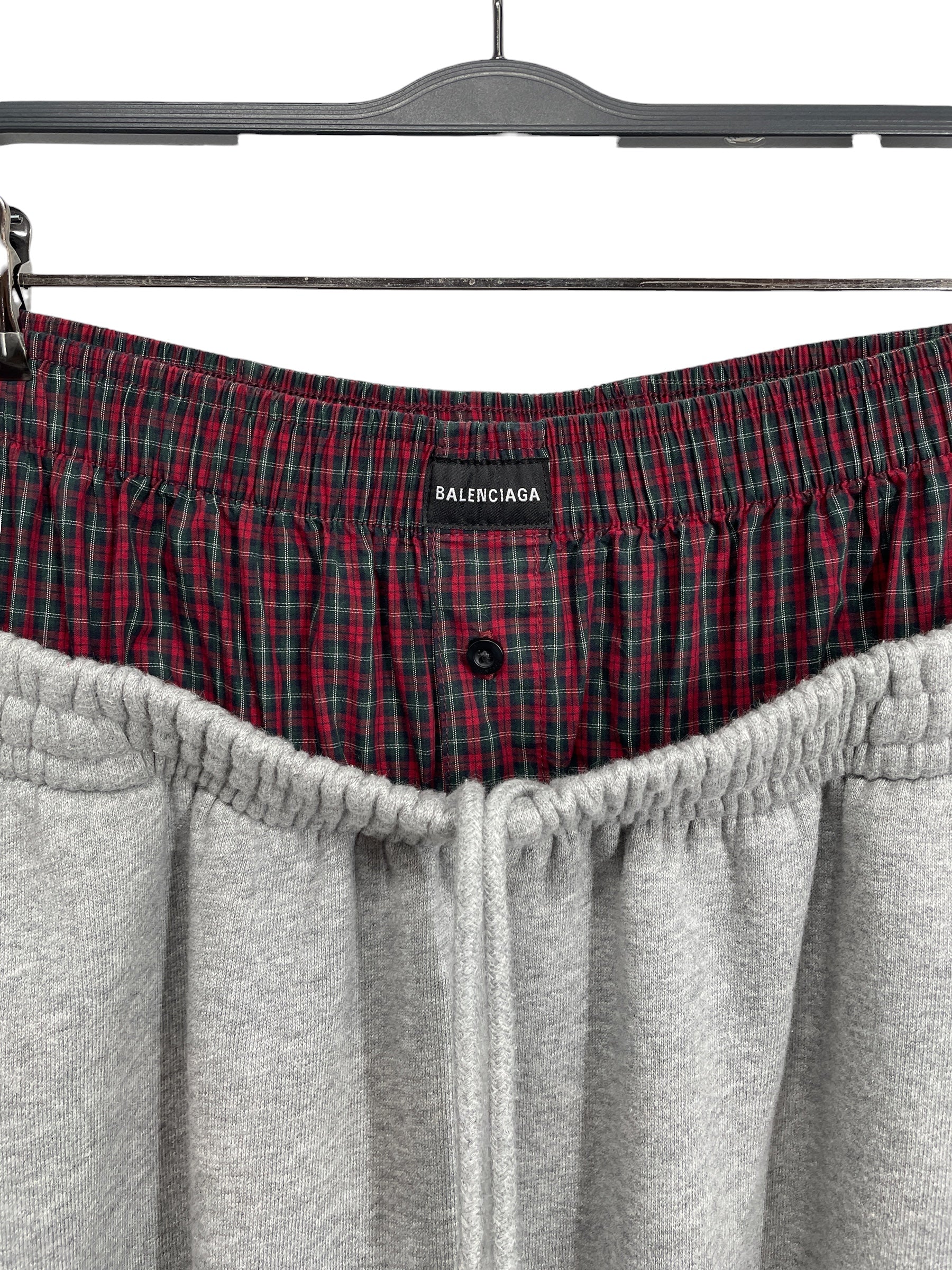 BALENCIAGA/Pants/S/Cotton/GRY/FW21 DOUBLE WAIST SWEATPANTS view 2