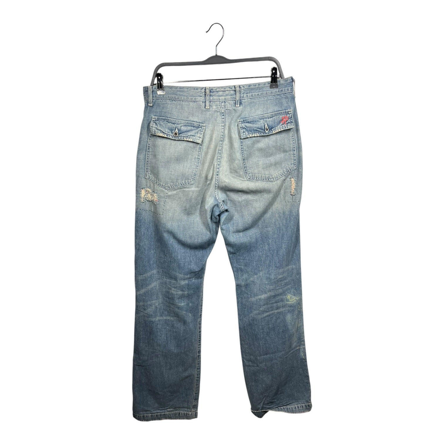THE GREAT CHINA WALL/Straight Pants/32/Denim/BLU/CHORE POCKETS view 2