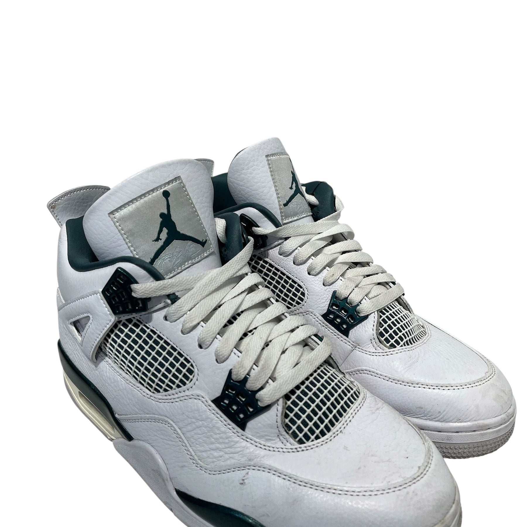 NIKE/Low-Sneakers/US 11.5/Leather/WHT/Retro 4 "Oxidized Green"