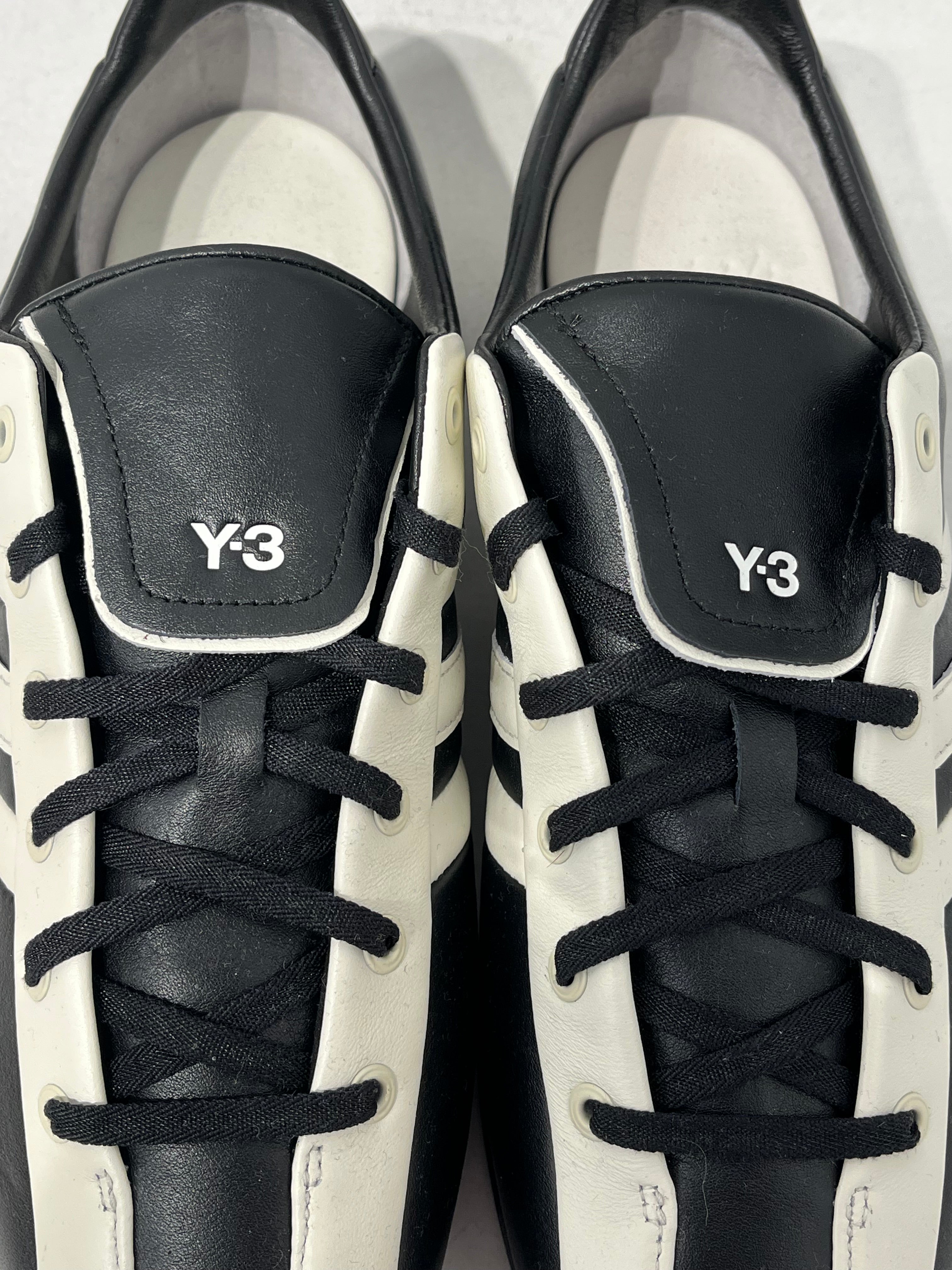 Y-3/Low-Sneakers/US 9.5/Leather/BLK/KI2671 FIELD 9.5 WHITE TRIM view 5