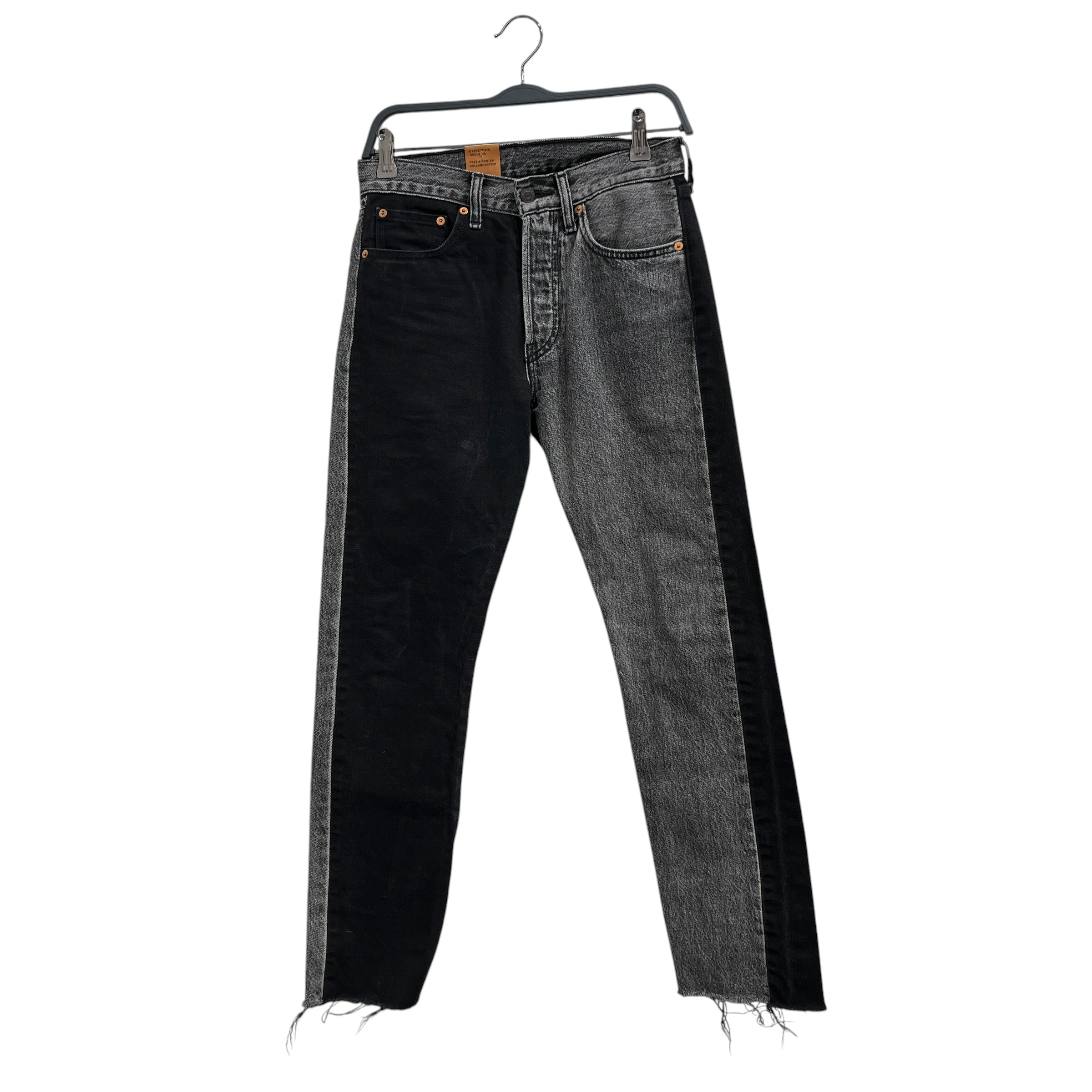 VETEMENTS/Levi's/Straight Pants/34/Denim/GRY/split denim view 1