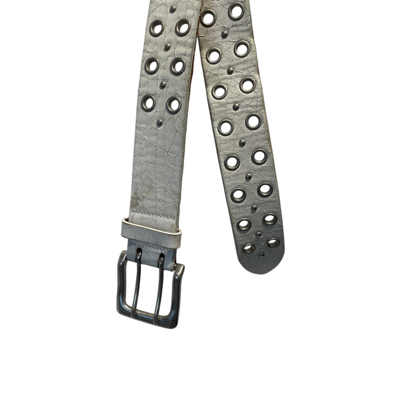 TORNADO MART/Belt/Leather/WHT/