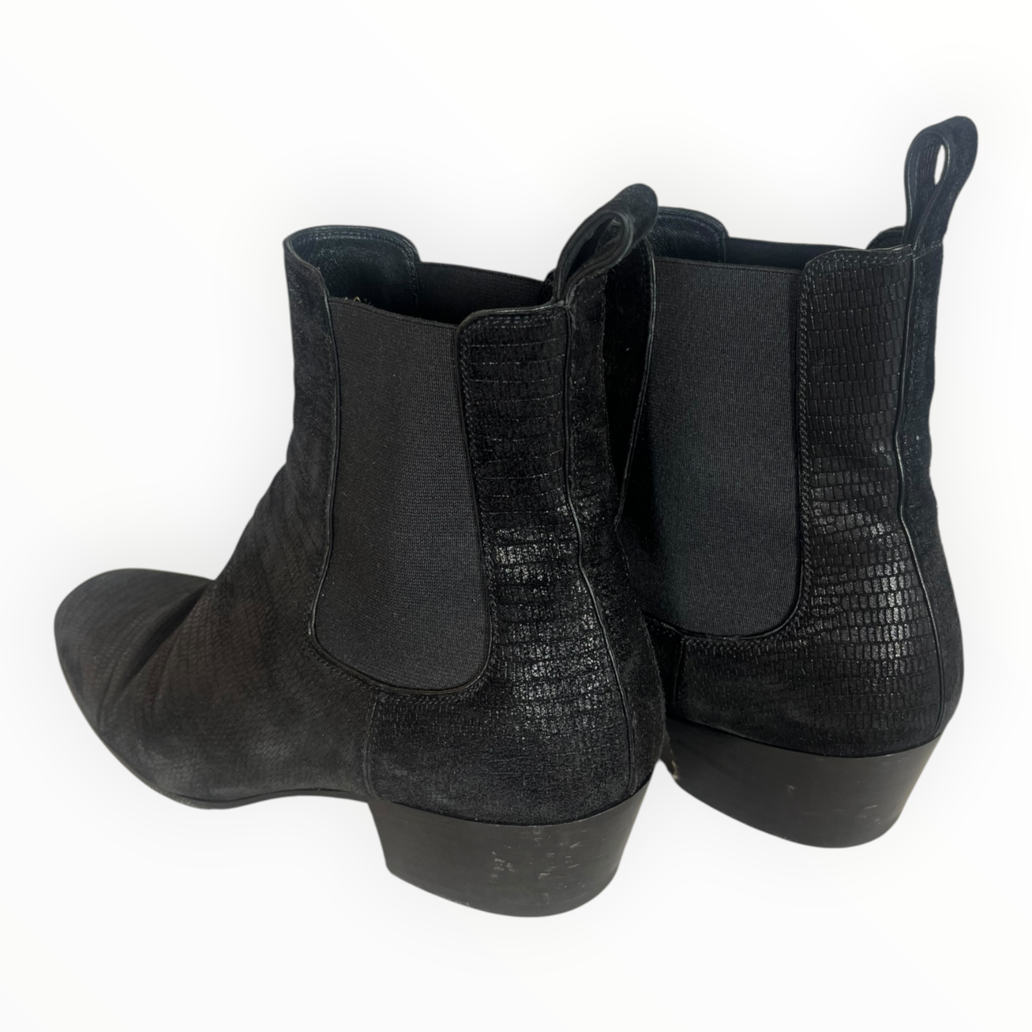 YVES SAINT LAURENT/Chelsea Boots/EU 42.5/Suede/BLK/WYATT CHELSEA BOOTS view 2