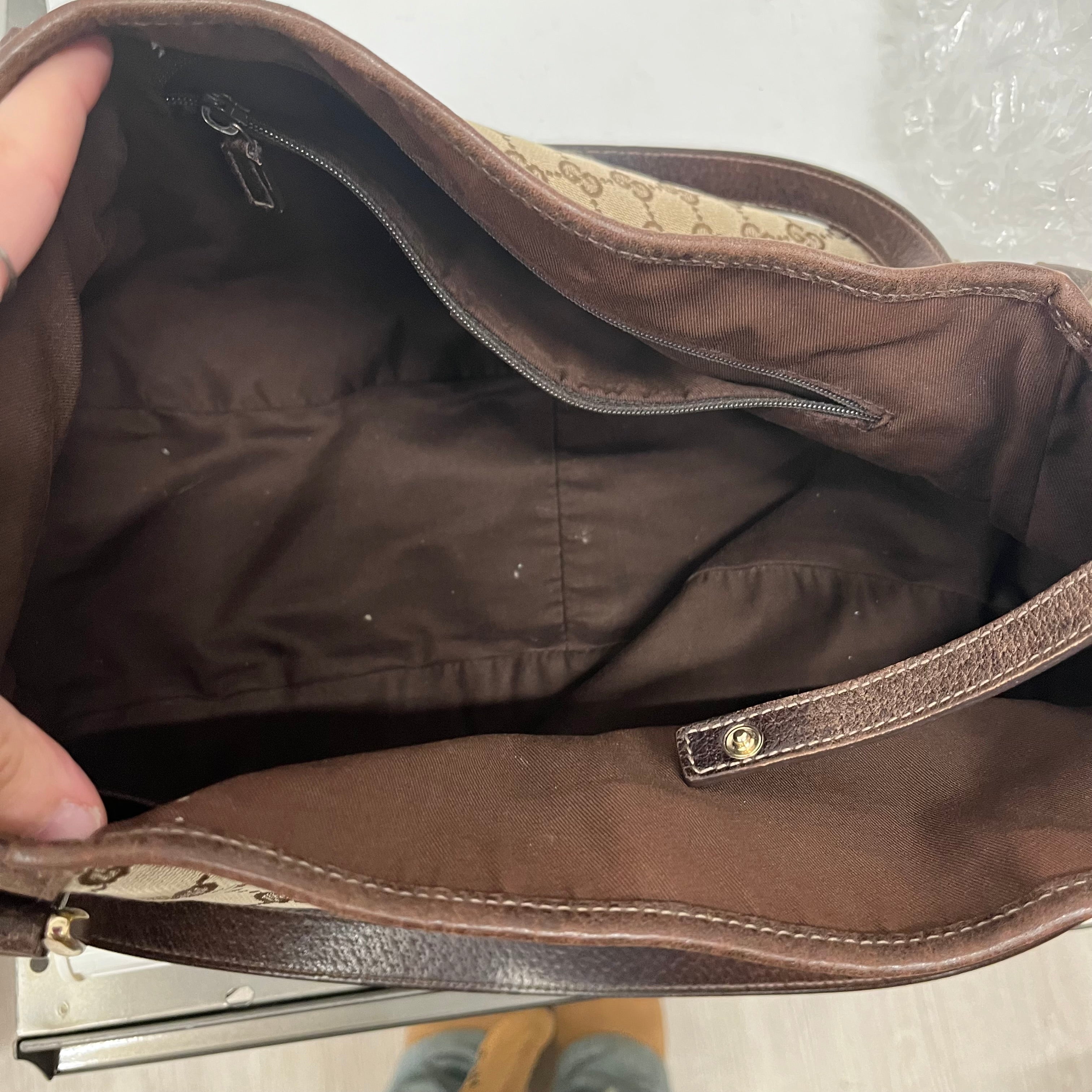GUCCI/Hand Bag/Monogram/Cotton/BEG/ABBEY view 4