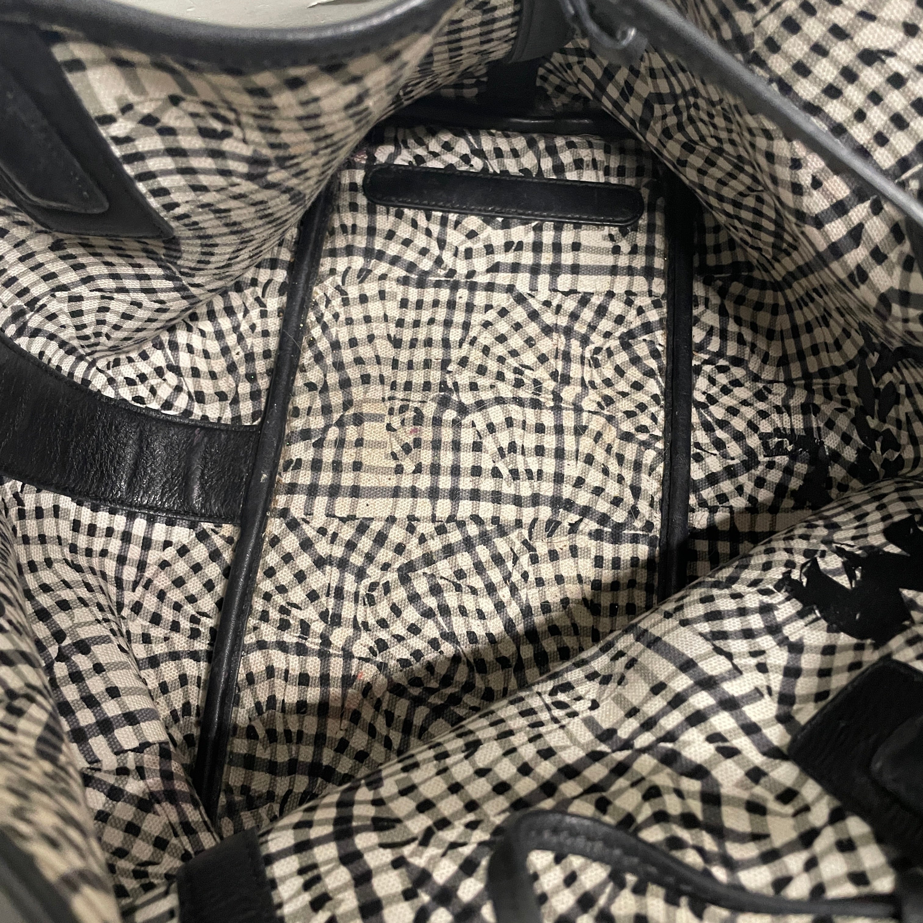 MCM/Bag/Monogram/Leather/BLK/attachable tote view 5