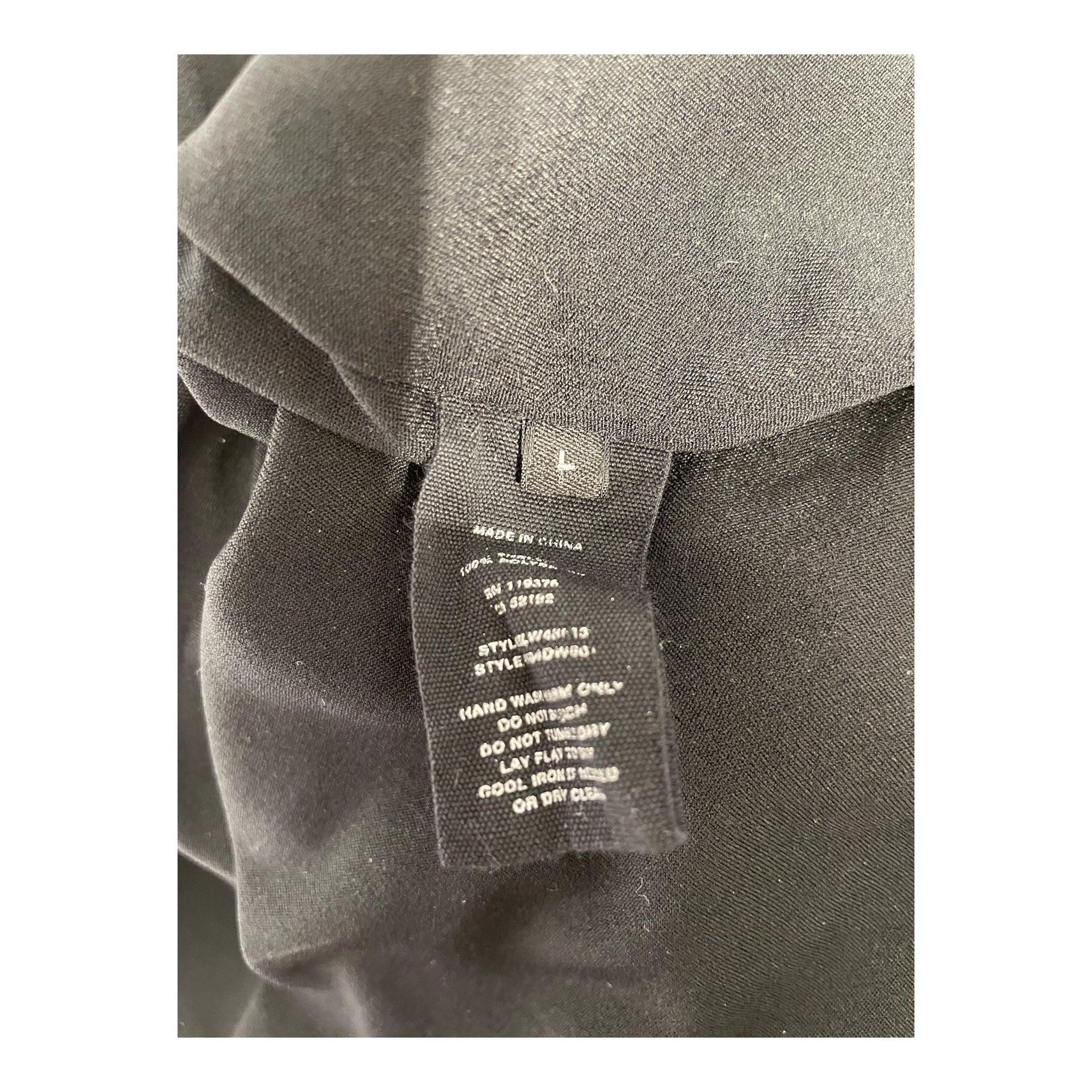 Helmut Lang/Camisole Dress/L/Polyester/BLK/DRAPED NECK view 4