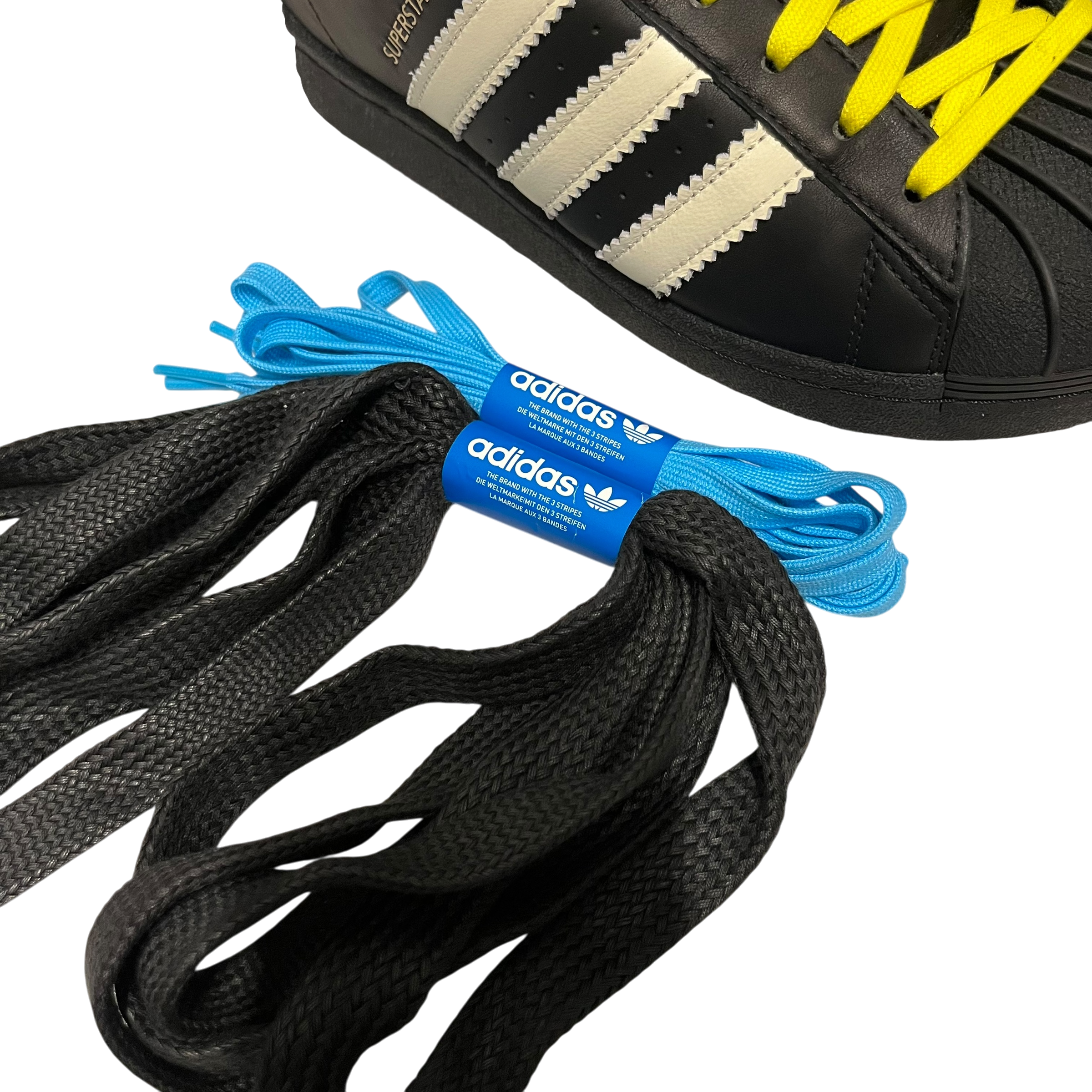 adidas/PW SUPERSTAR 92/Low-Sneakers/US 10/Stripe/Leather/BLK/JI4267 view 6
