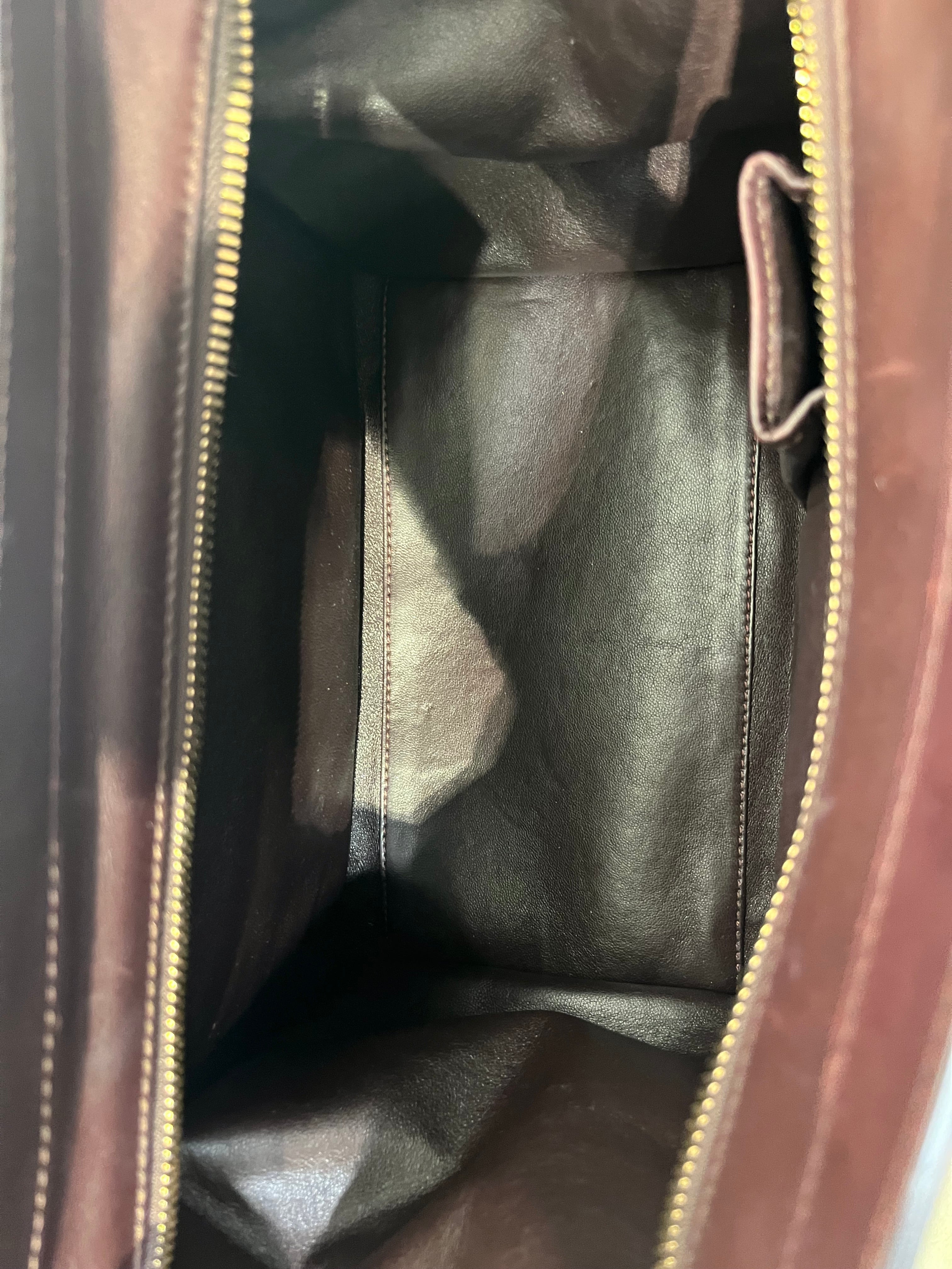 CELINE/Hand Bag/Cotton/BEG/Celine Mini Luggage Tote view 3