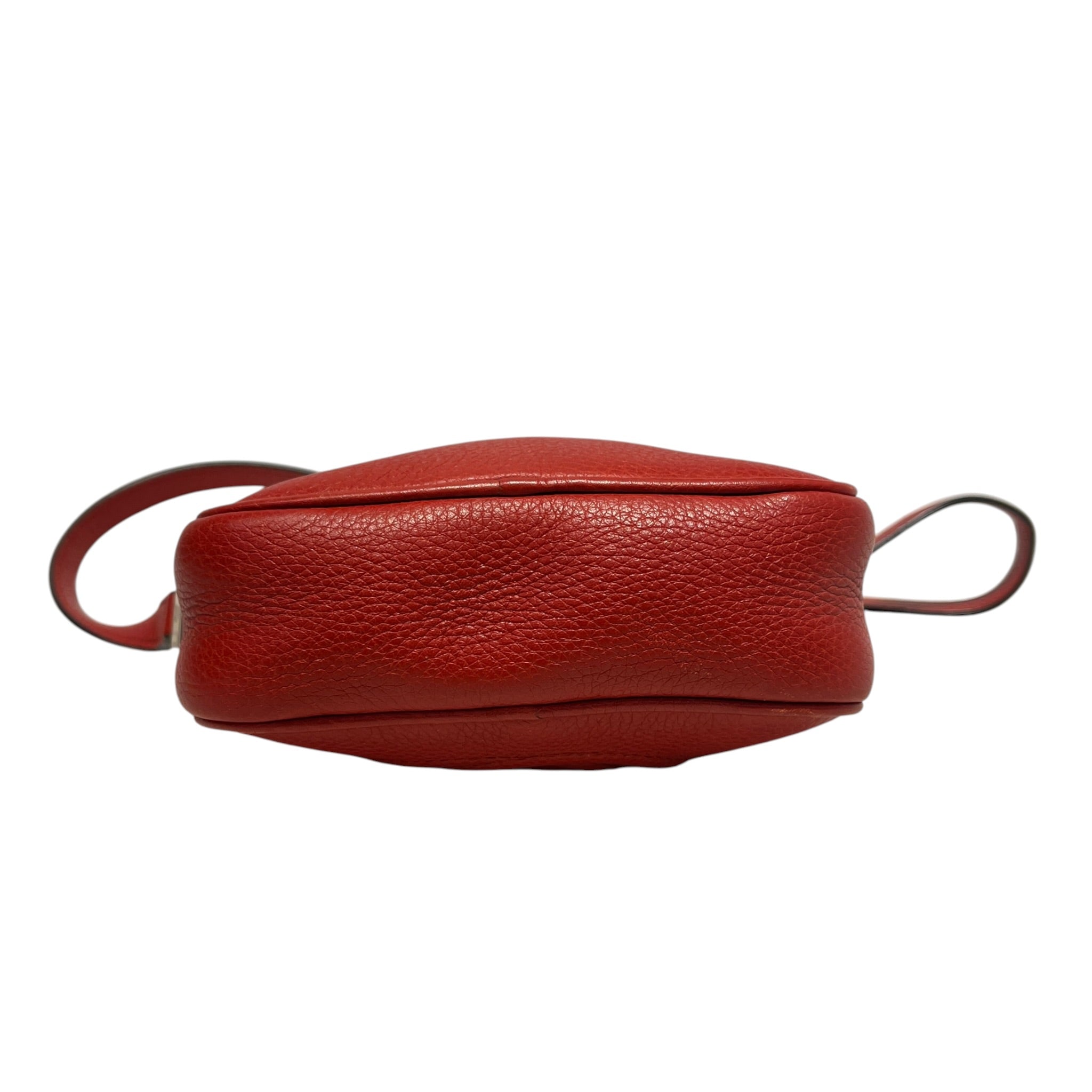 GUCCI/Cross Body Bag/Leather/RED/PEBBLED MINI DISCO CROSSBODY view 3