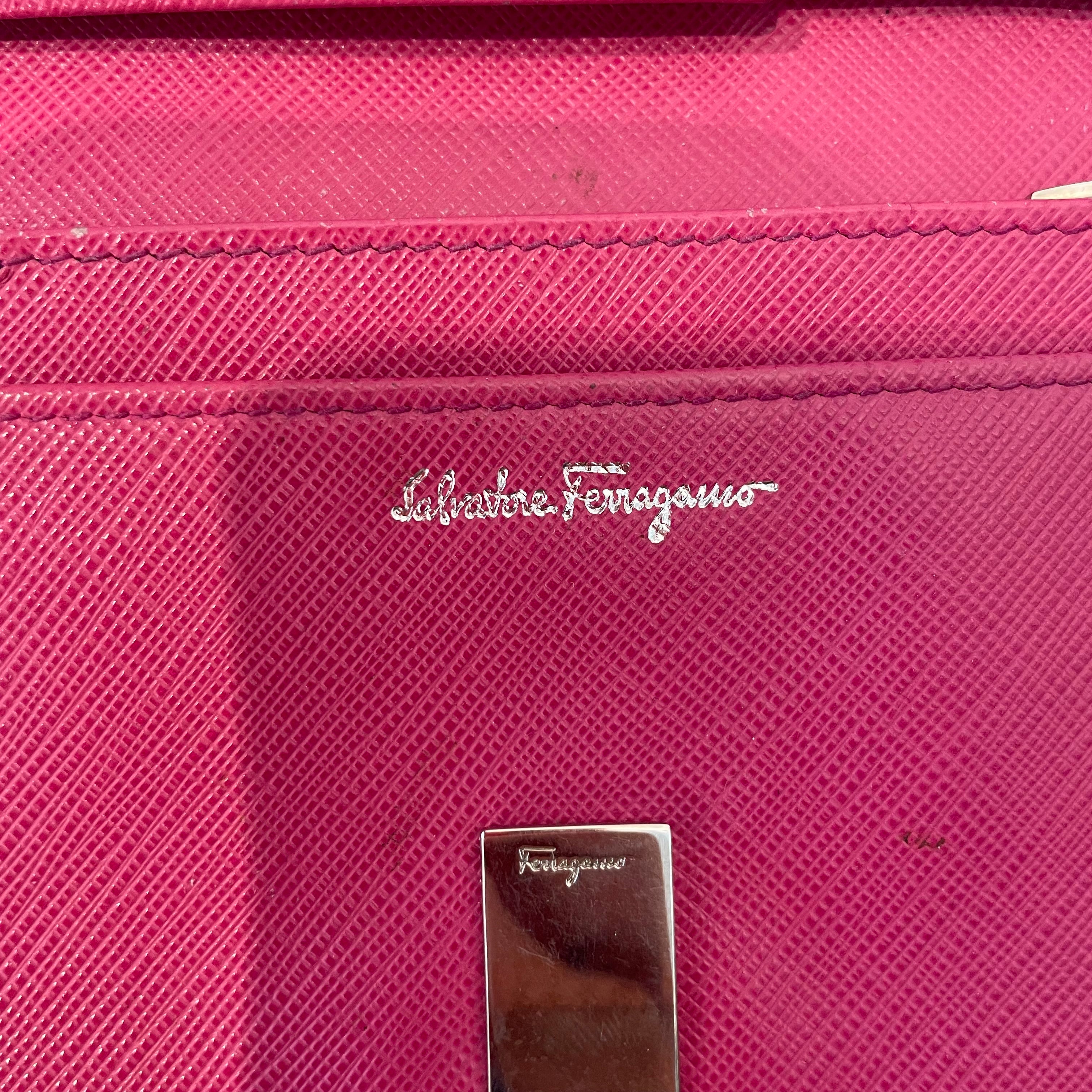 Salvatore Ferragamo/Long Wallet/Leather/PNK/L's/Gancini Continental Wallet view 6