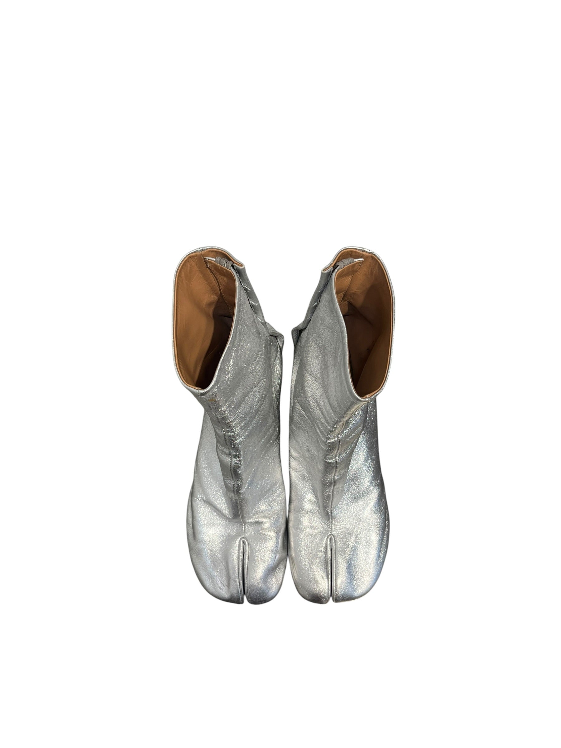 Maison Margiela/Heels/EU 40/Leather/SLV/TABI SILVER HEEL view 5