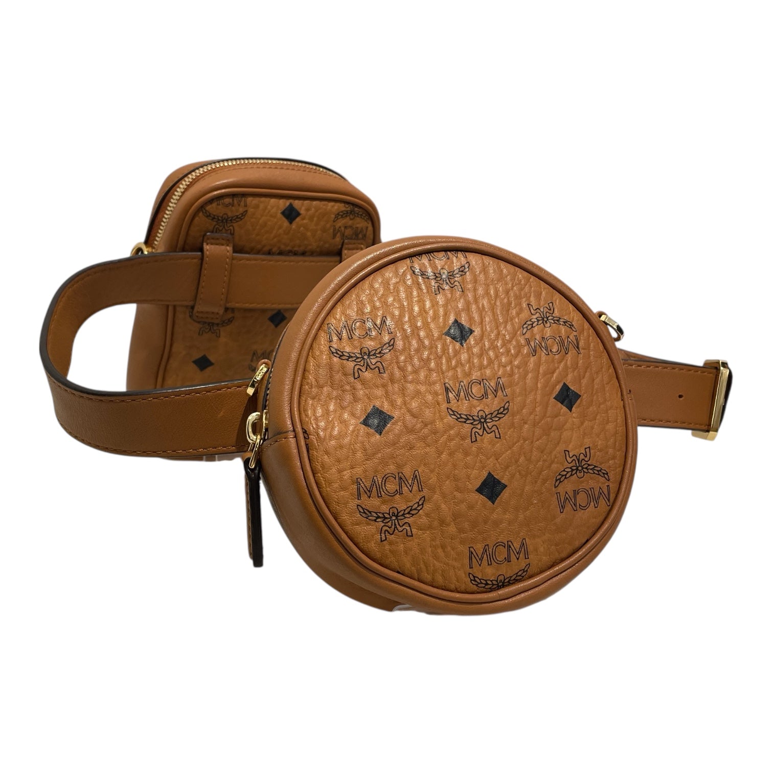 MCM/Fanny Pack/Monogram/Leather/CML/Essential Belt Bag view 2