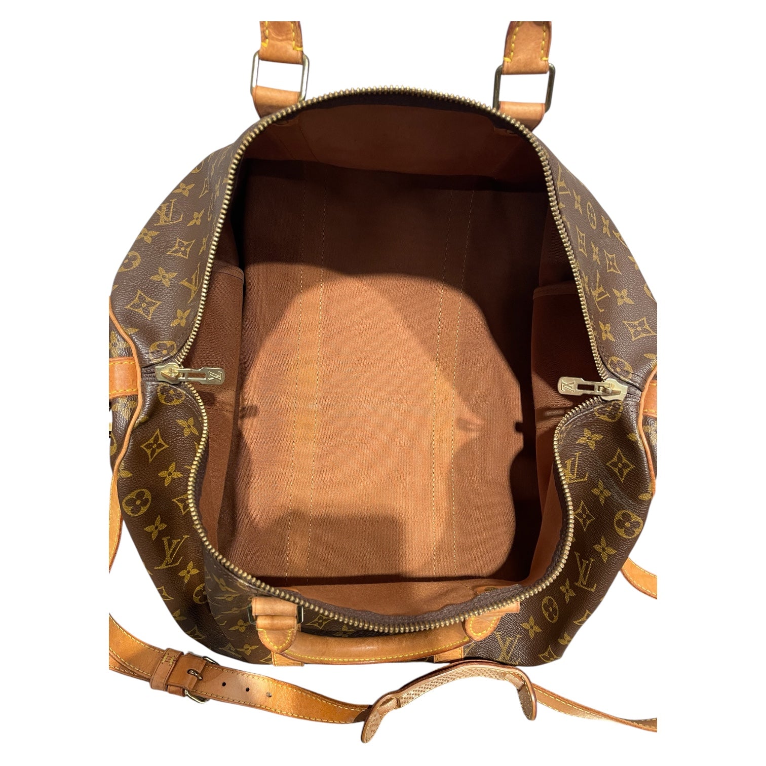 LOUIS VUITTON/Luggage/Monogram/Leather/BRW/KEEPALL 50 DUFFLE view 3