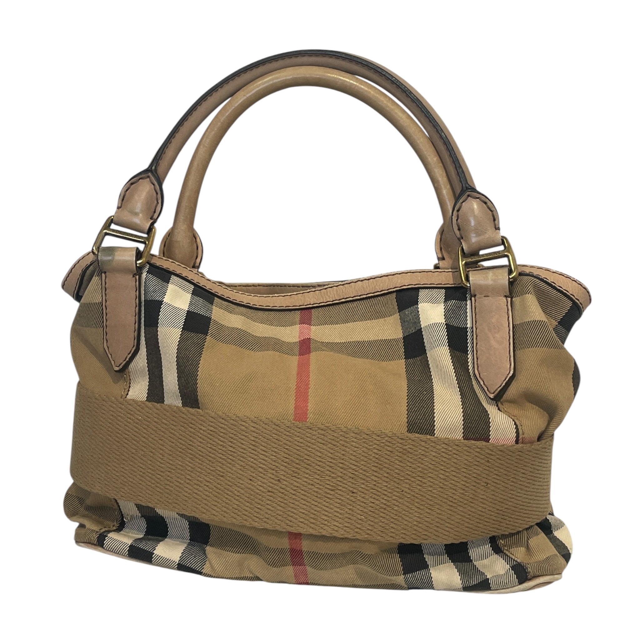 BURBERRY/Bag/Plaid/Cotton/BEG/SHELDON TOTE HOUSE CHECK view 2
