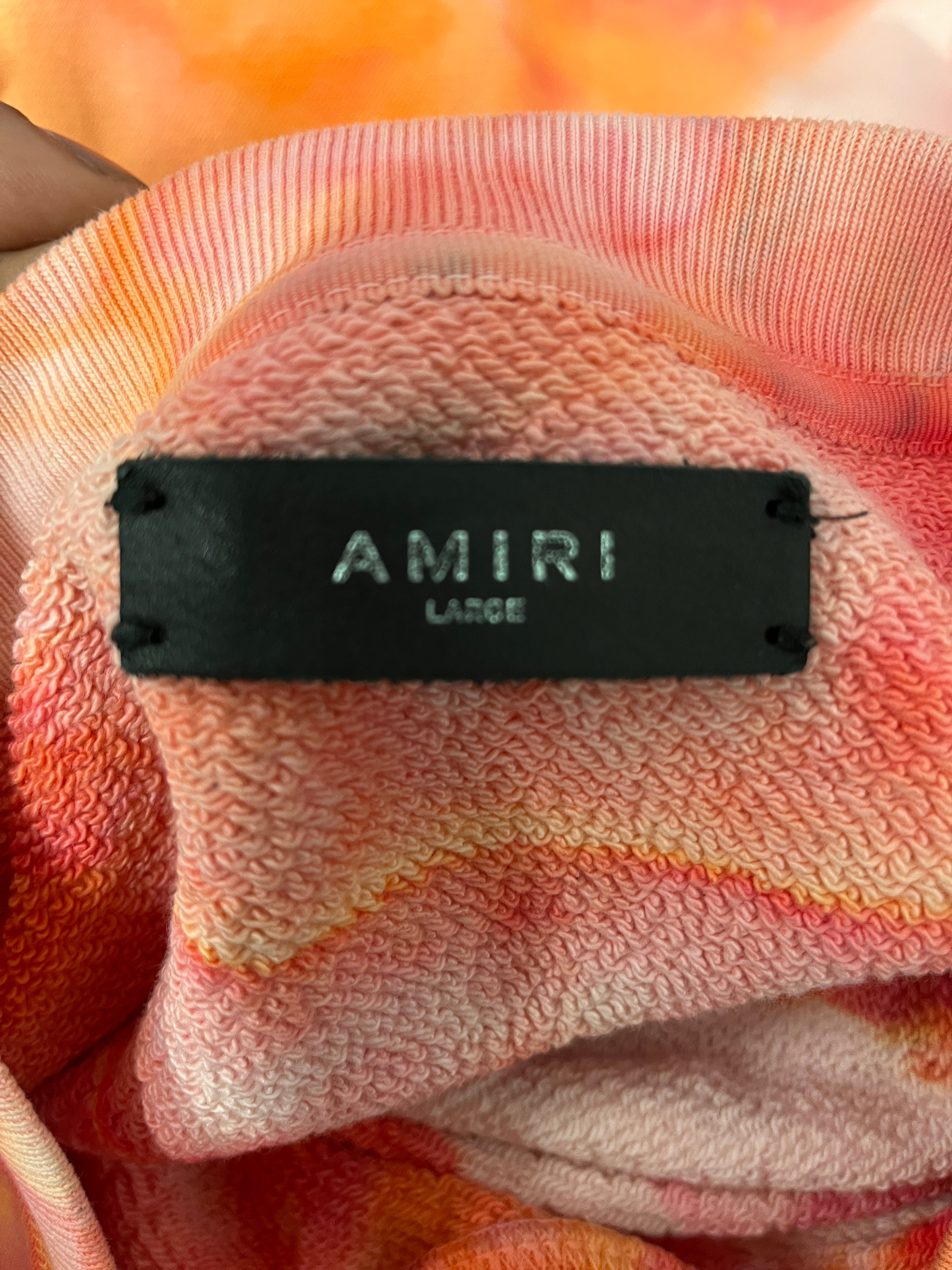 AMIRI/Sweatshirt/L/Graphic/Cotton/PNK/Pullover/TIE DYE W/ LOGO PRINT view 3