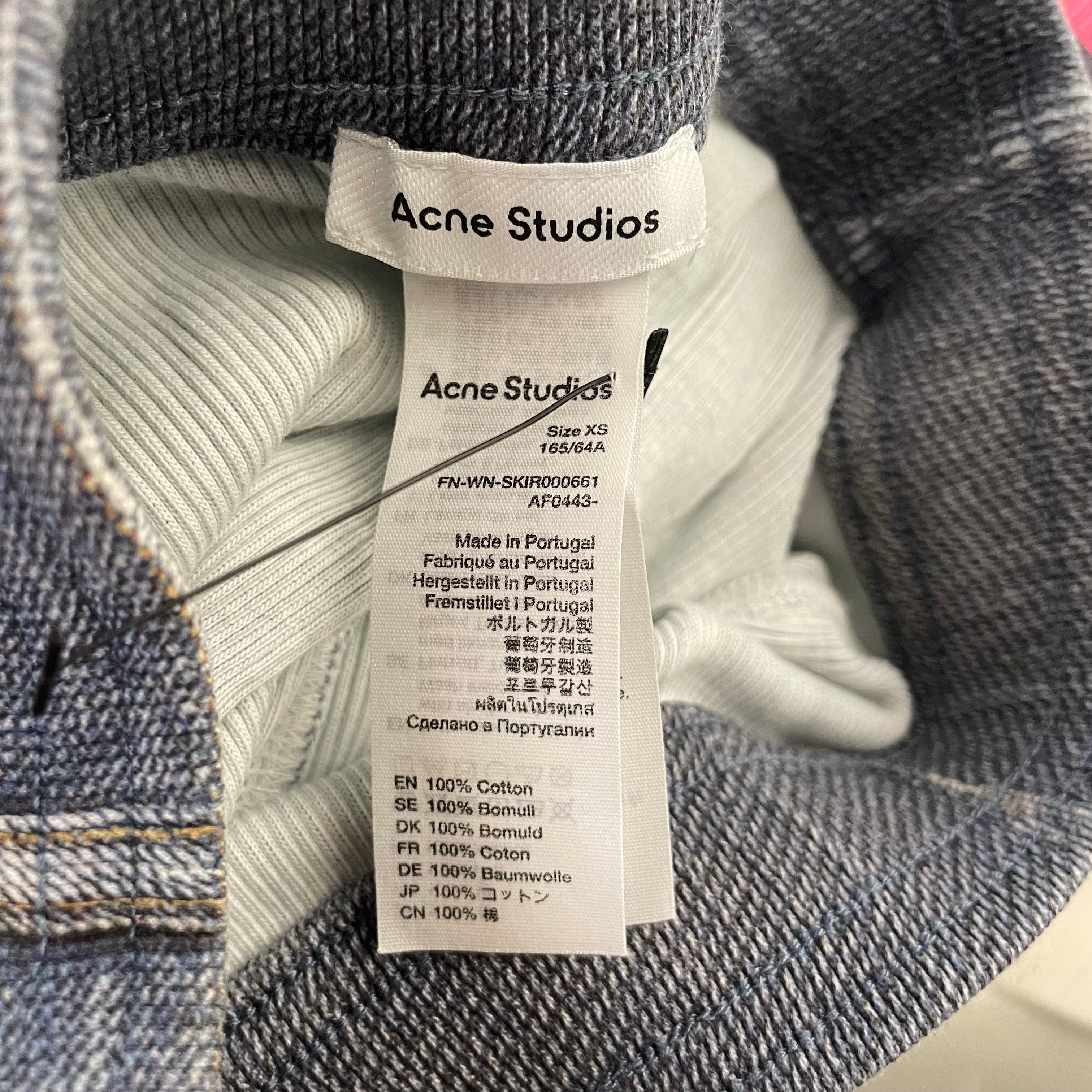 Acne Studios/Long Skirt/XS/Cotton/BLU/TROMP COTTON DENIM LONG SKIRT view 3