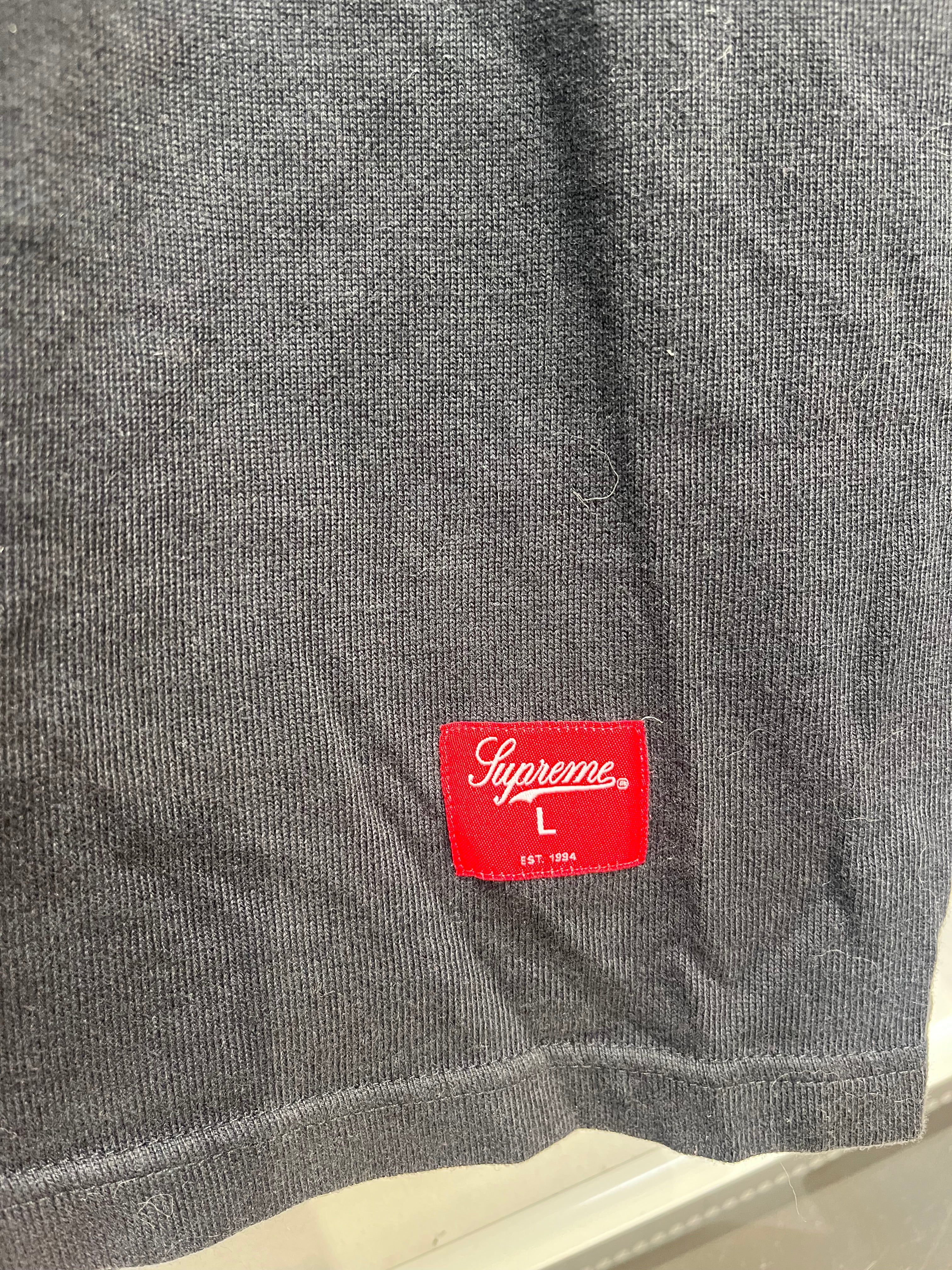 Supreme/LS T-Shirt/L/Cotton/BLK/SUPREME ARM LOGO view 4