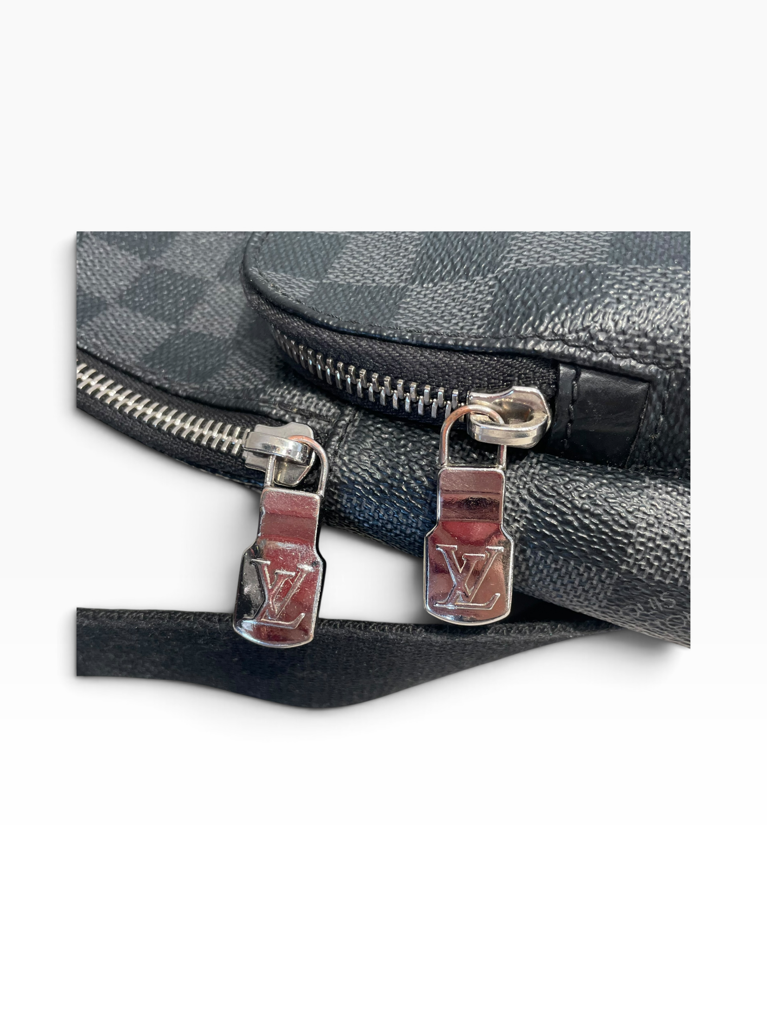 LOUIS VUITTON/Cross Body Bag/Hombre Check/Leather/BLK/DAMIER GRAPHITE view 6