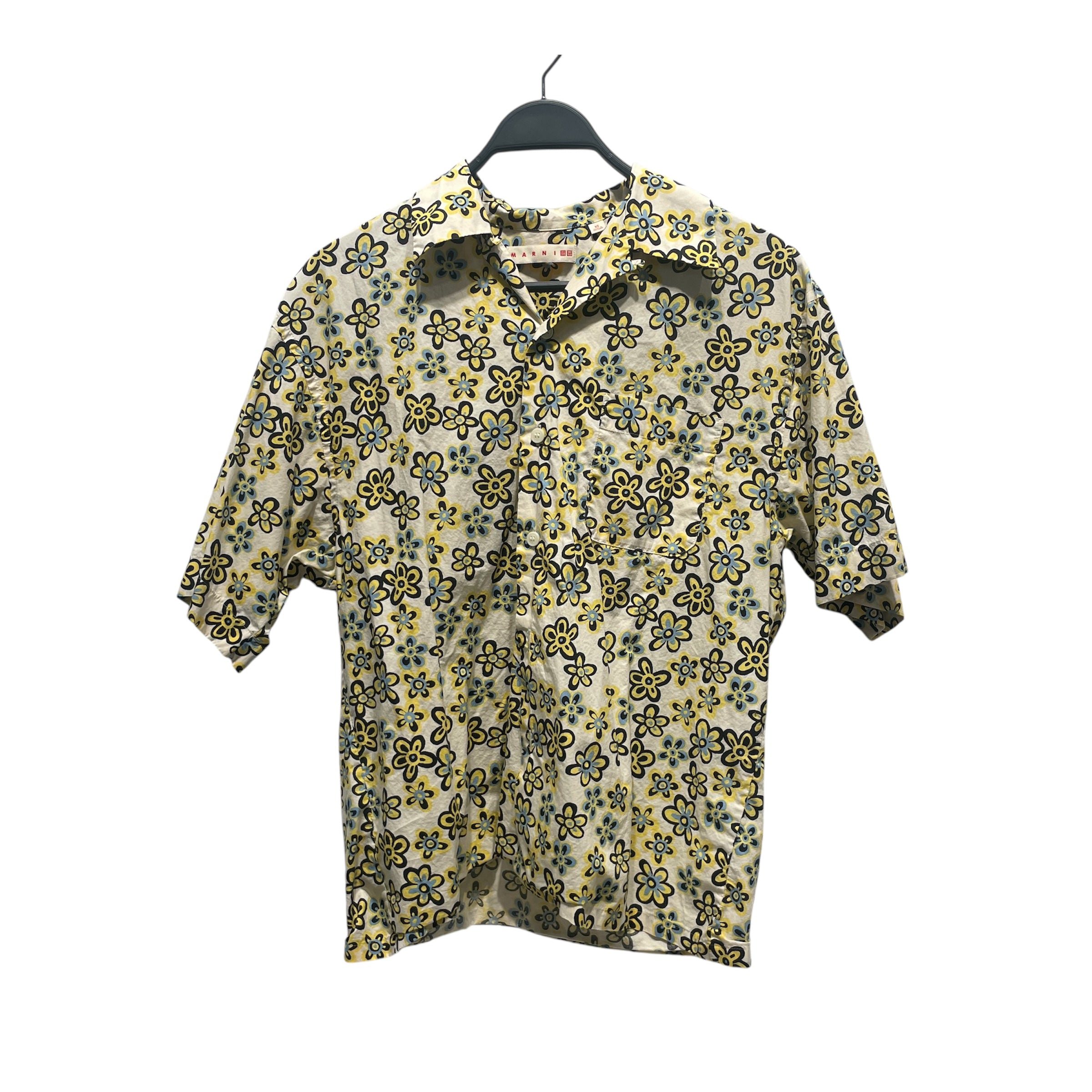 UNIQLO×MARNI/SS Shirt/L/Cotton/YEL/All Over Print/ view 1