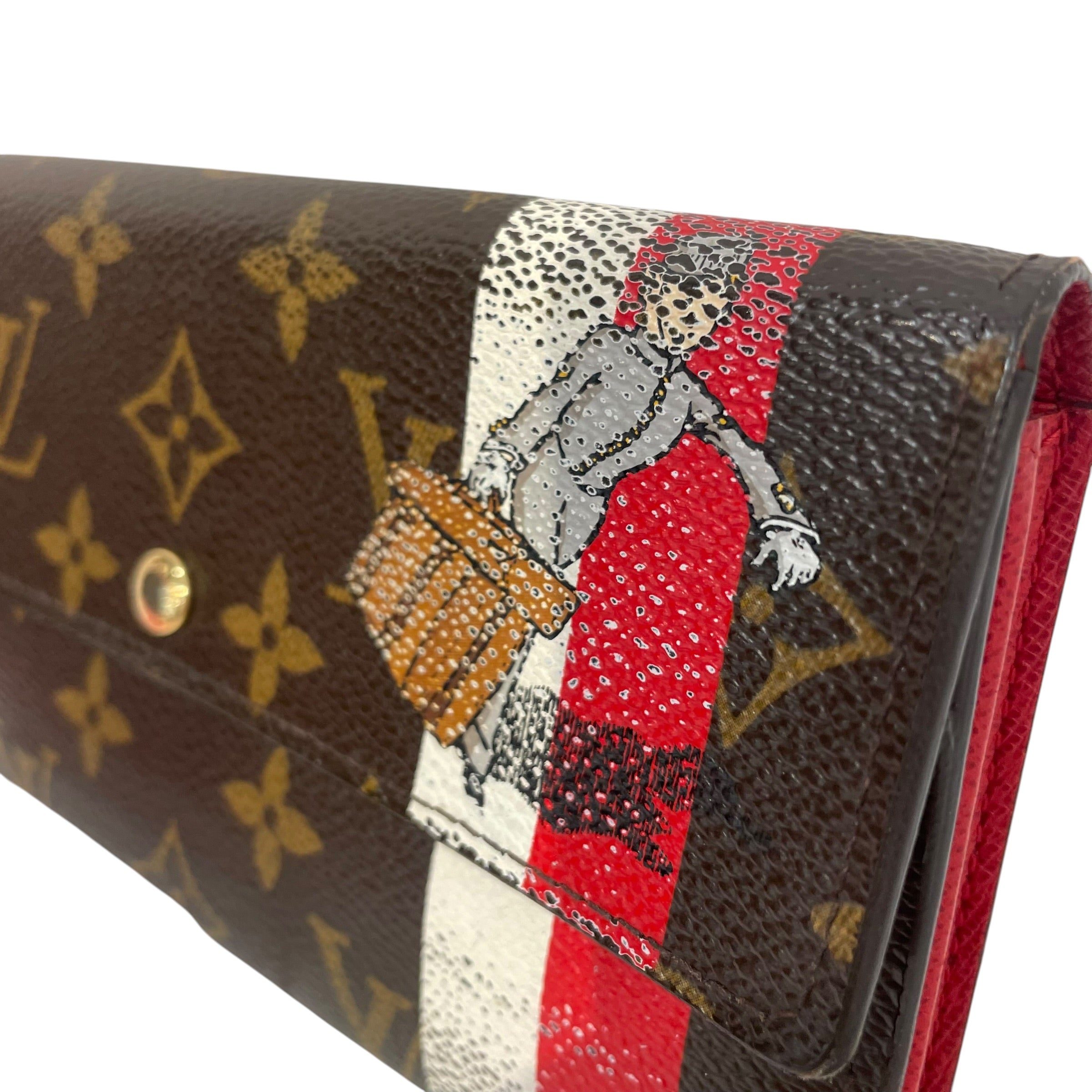 LOUIS VUITTON/Long Wallet/Monogram/Leather/BRW/ view 6