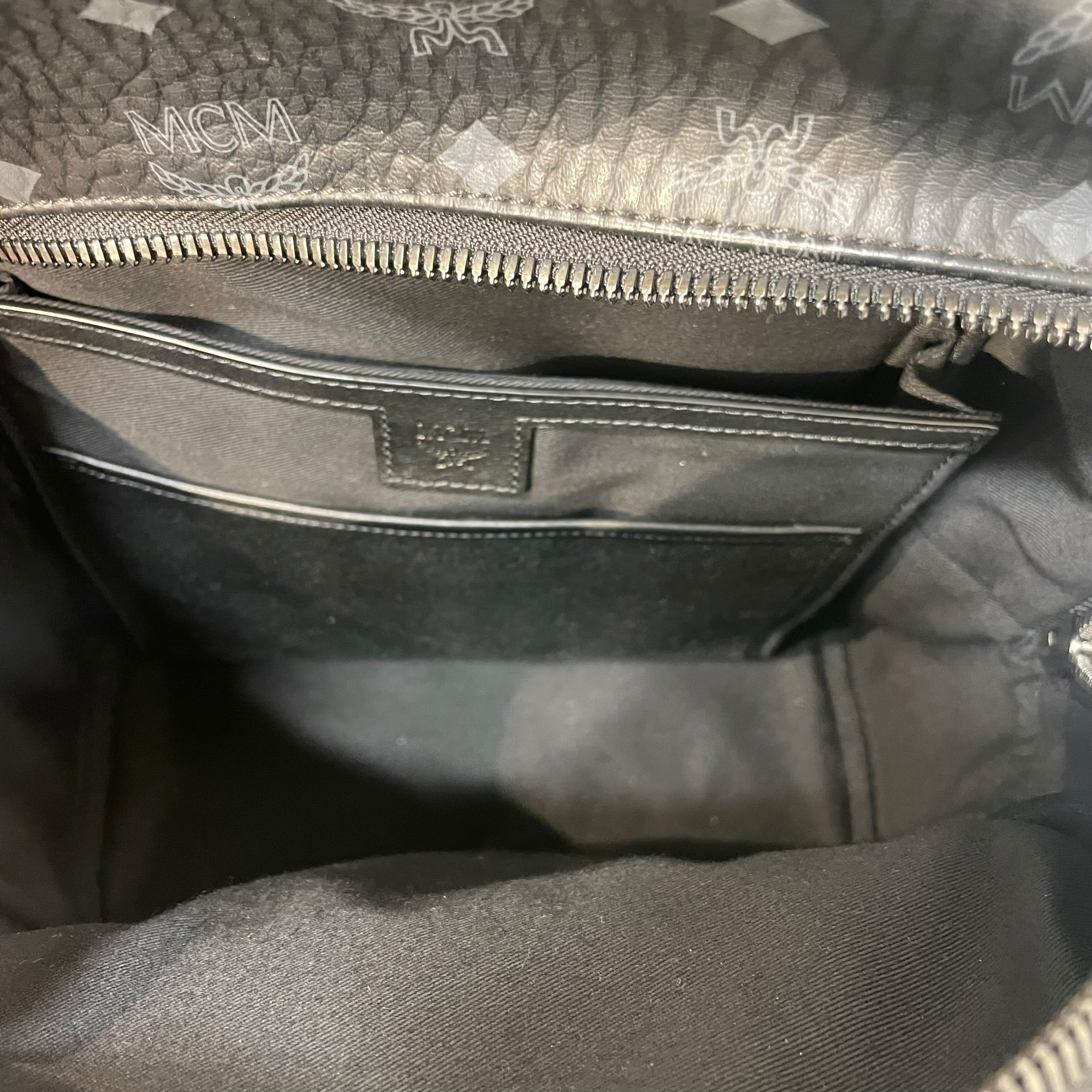 MCM/Backpack/Monogram/Leather/BLK/MINI SHARK BACKPACK view 5