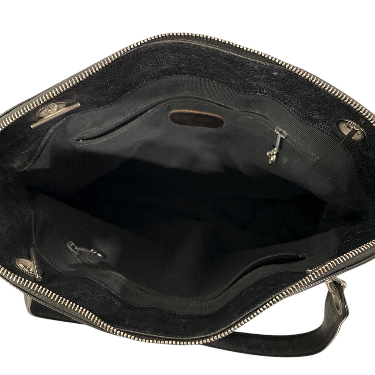 CHANEL/Cross Body Bag/Leather/BLK/Caviar Shopper Tote view 4